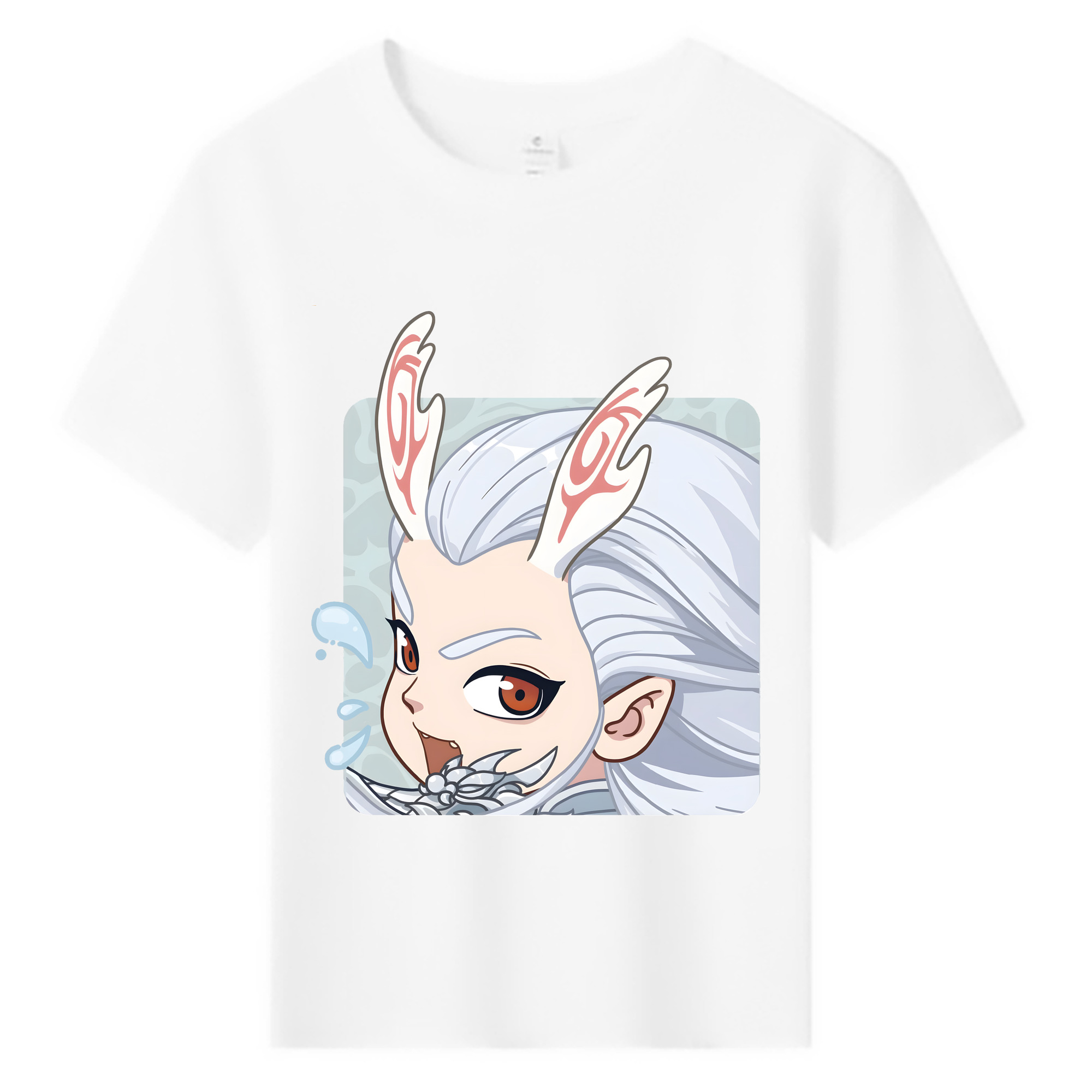 （画像用） Ne Zha 2 ナタ 魔童の大暴れ 綿100％キッズTシャツ（フロントプリント）