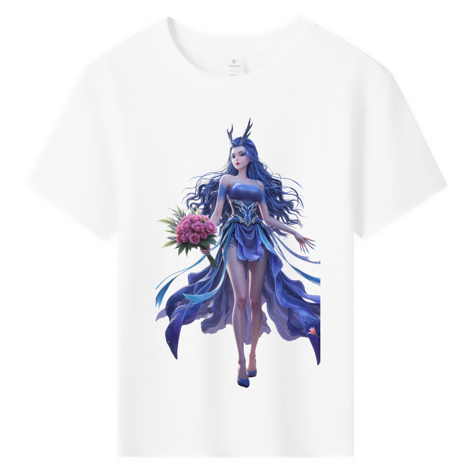（画像用） Ne Zha 2 ナタ 魔童の大暴れ 綿100％キッズTシャツ（フロントプリント）