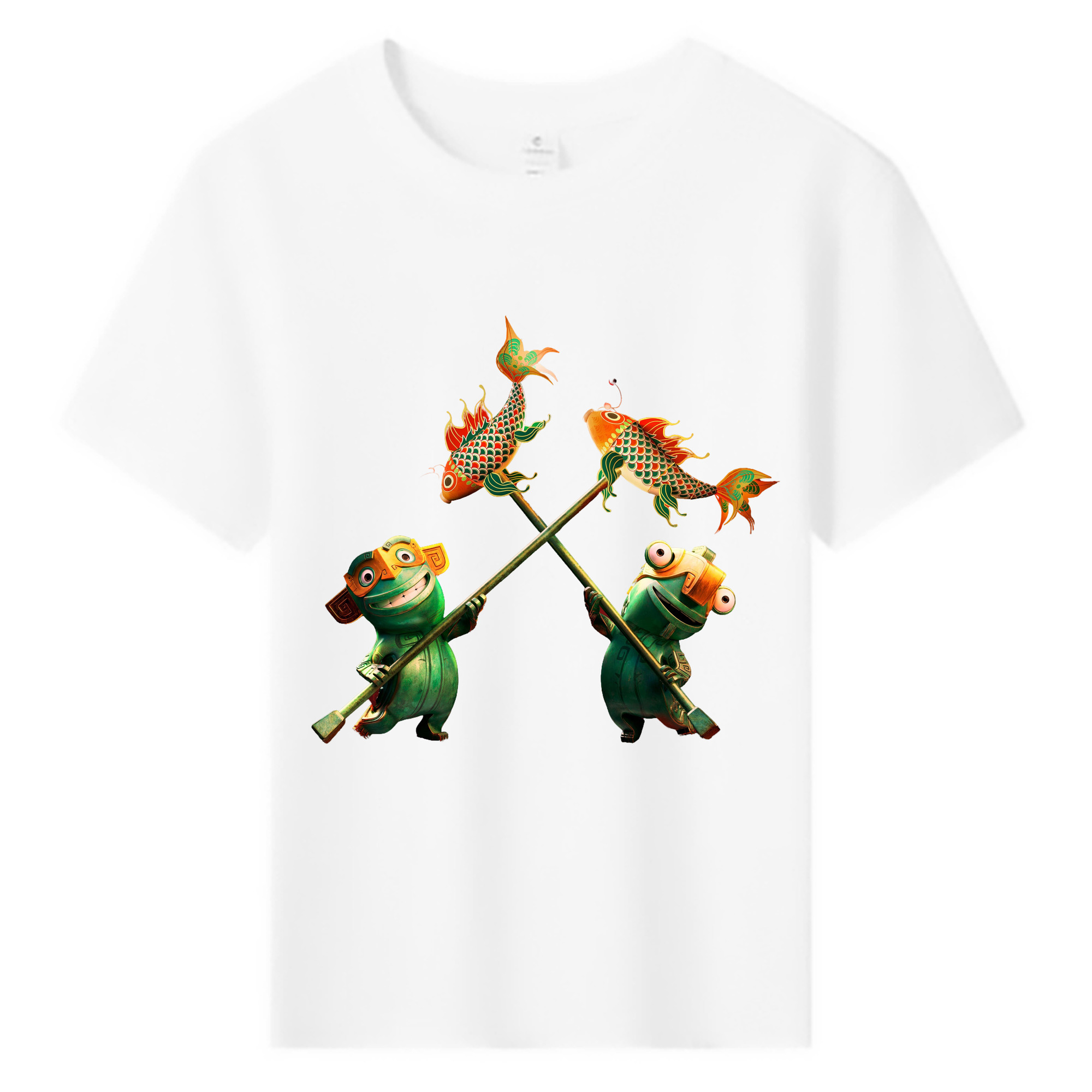 （画像用） Ne Zha 2 ナタ 魔童の大暴れ 綿100％キッズTシャツ（フロントプリント）