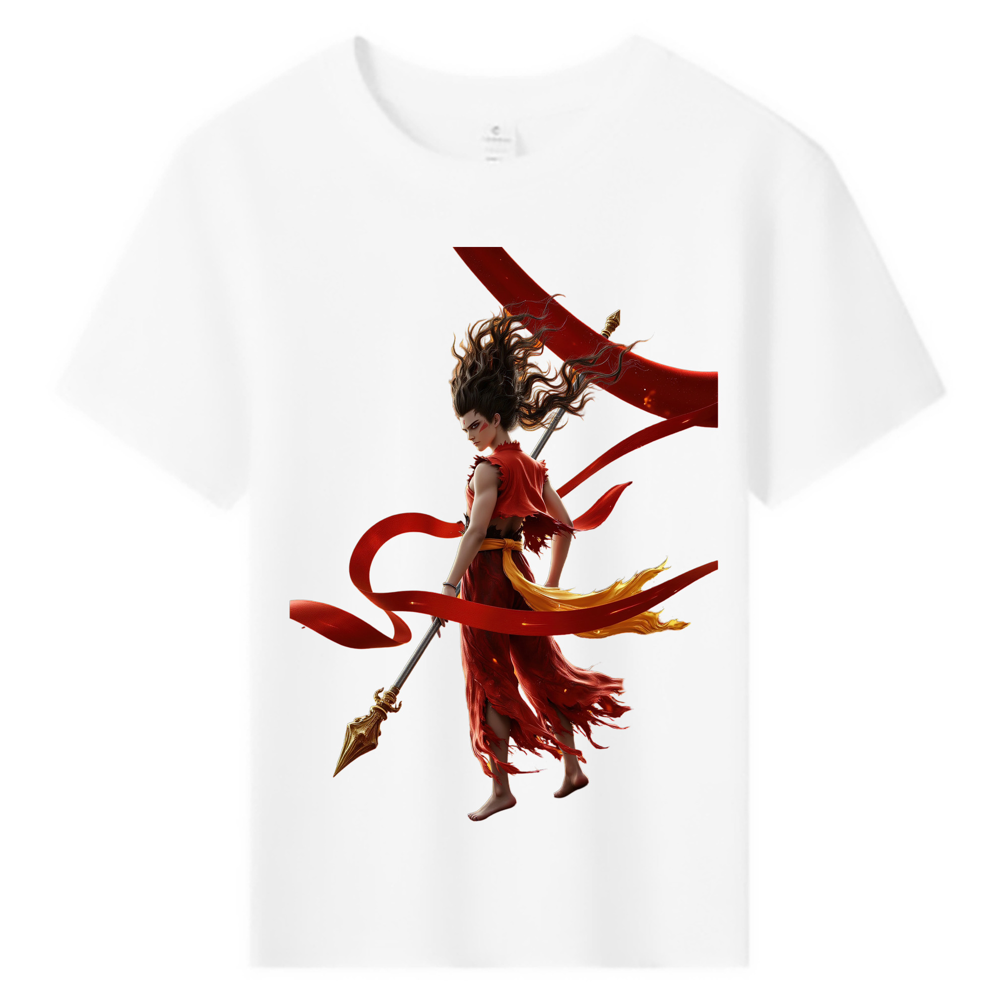 （画像用） Ne Zha 2 ナタ 魔童の大暴れ 綿100％キッズTシャツ（フロントプリント）