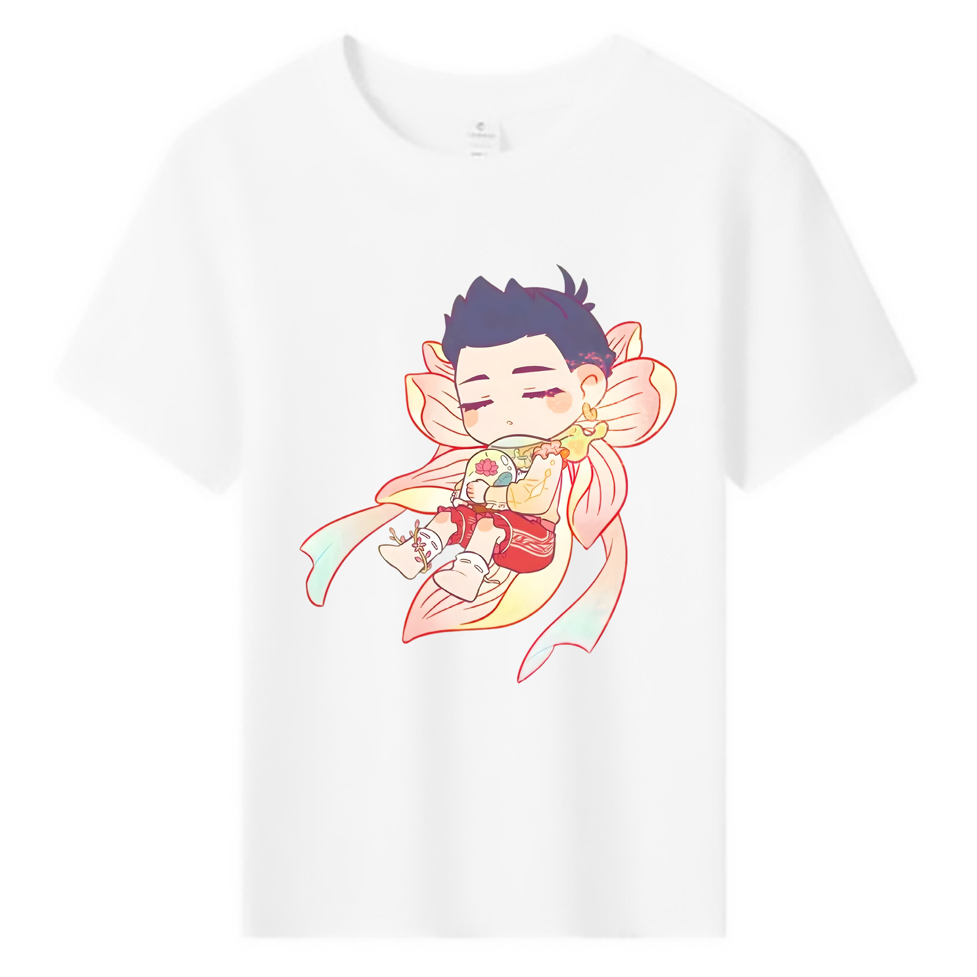 （画像用） Ne Zha 2 ナタ 魔童の大暴れ 綿100％キッズTシャツ（フロントプリント）