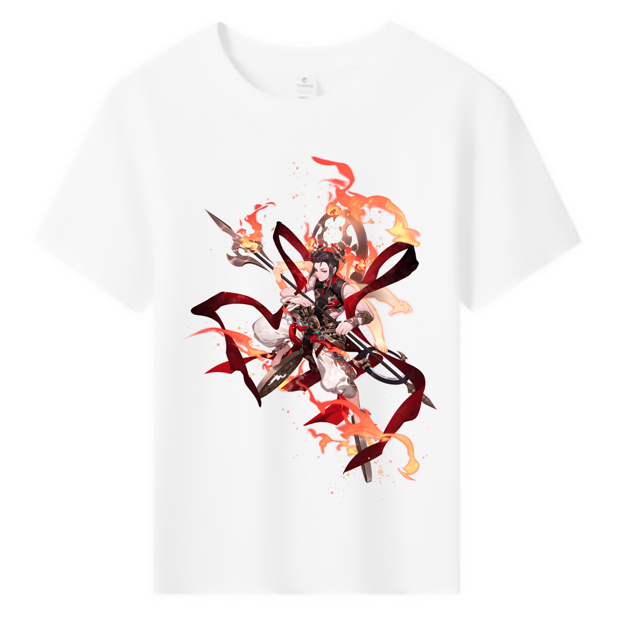 （画像用） Ne Zha 2 ナタ 魔童の大暴れ 綿100％キッズTシャツ（フロントプリント）