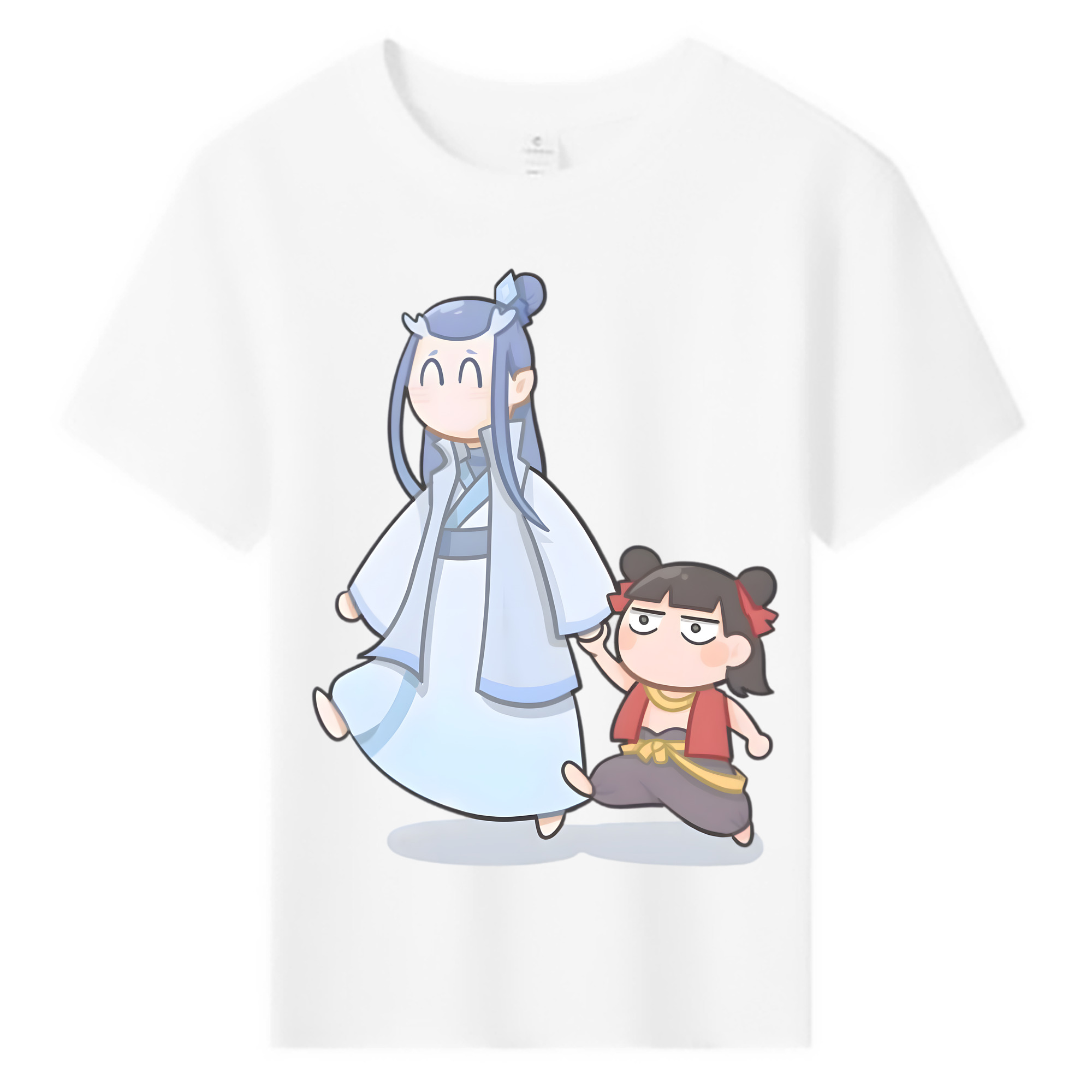 （画像用） Ne Zha 2 ナタ 魔童の大暴れ 綿100％キッズTシャツ（フロントプリント）