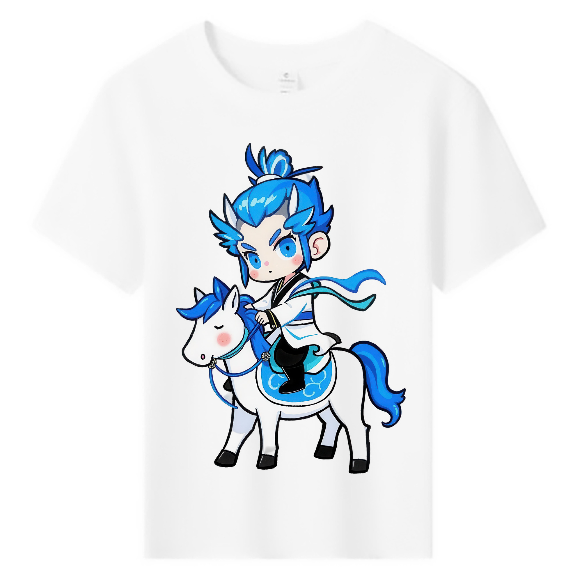 （画像用） Ne Zha 2 ナタ 魔童の大暴れ 綿100％キッズTシャツ（フロントプリント）
