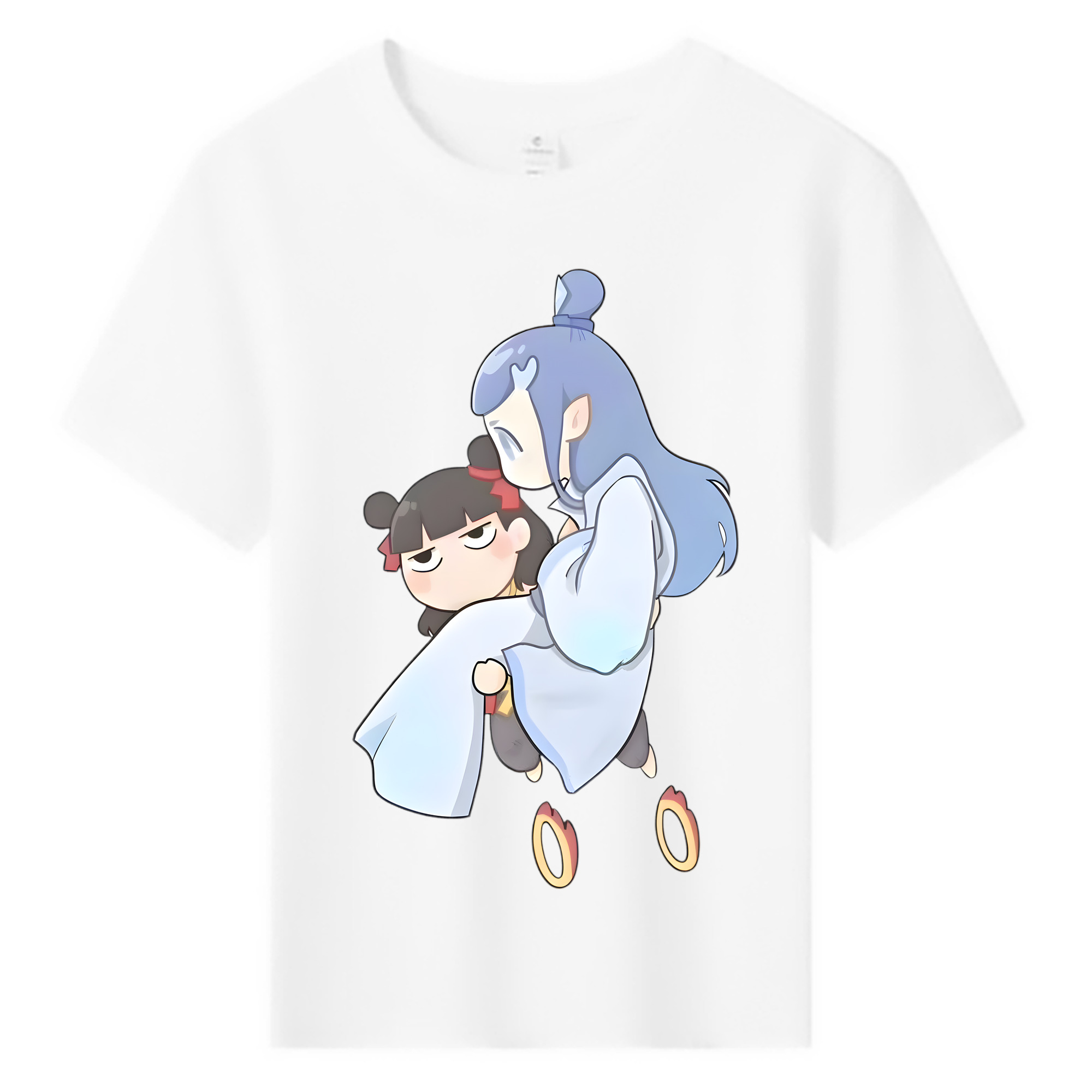 （画像用） Ne Zha 2 ナタ 魔童の大暴れ 綿100％キッズTシャツ（フロントプリント）