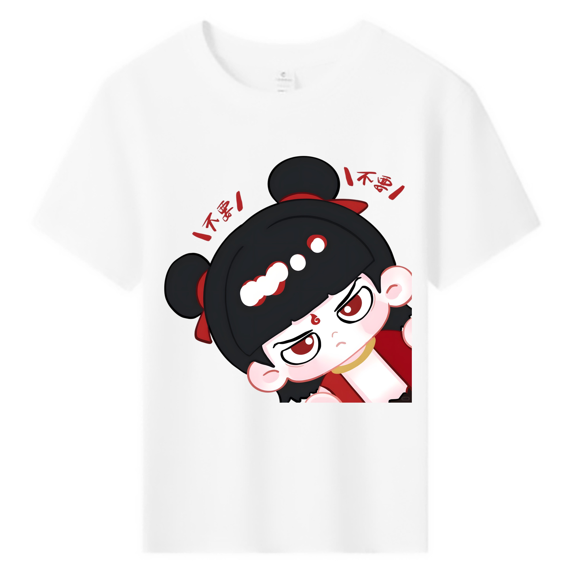 （画像用） Ne Zha 2 ナタ 魔童の大暴れ 綿100％キッズTシャツ（フロントプリント）