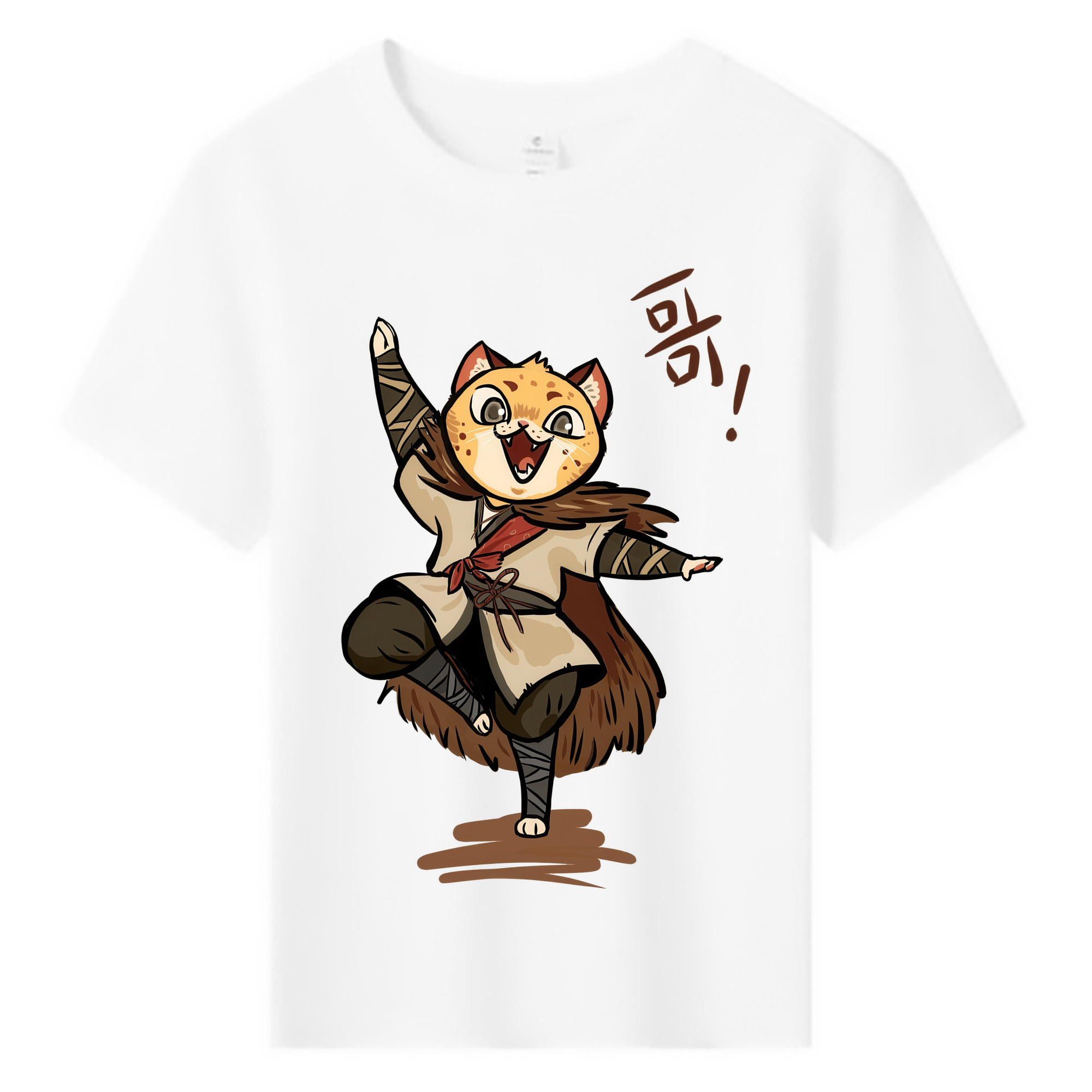（画像用） Ne Zha 2 ナタ 魔童の大暴れ 綿100％キッズTシャツ（フロントプリント）