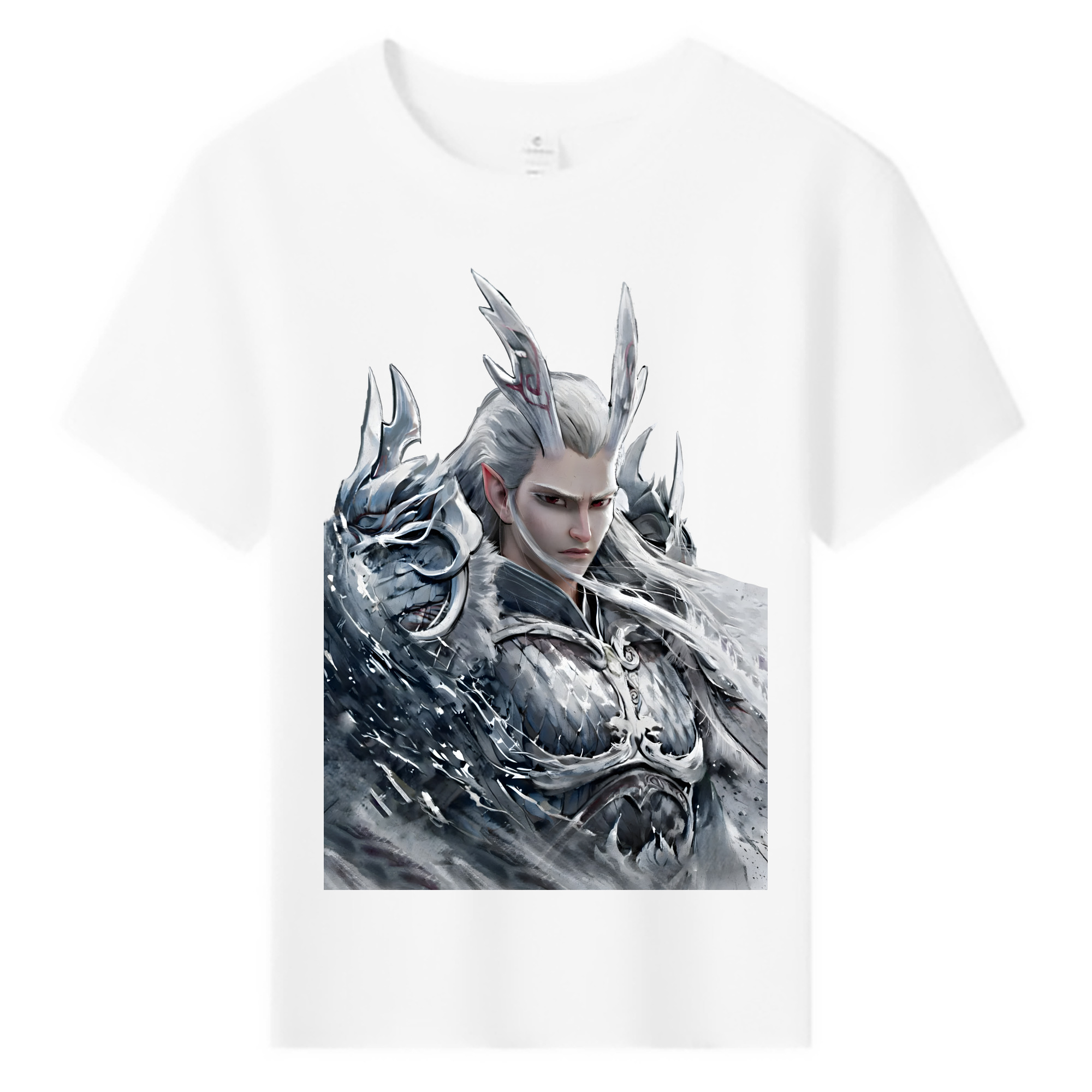 （画像用） Ne Zha 2 ナタ 魔童の大暴れ 綿100％キッズTシャツ（フロントプリント）