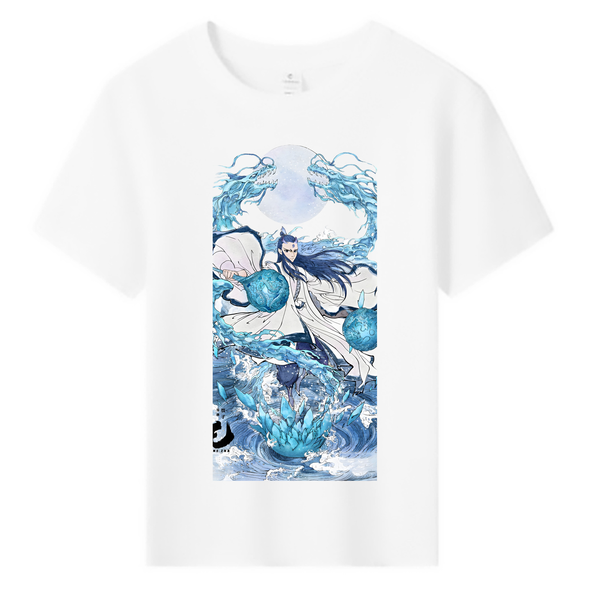 （画像用） Ne Zha 2 ナタ 魔童の大暴れ 綿100％キッズTシャツ（フロントプリント）