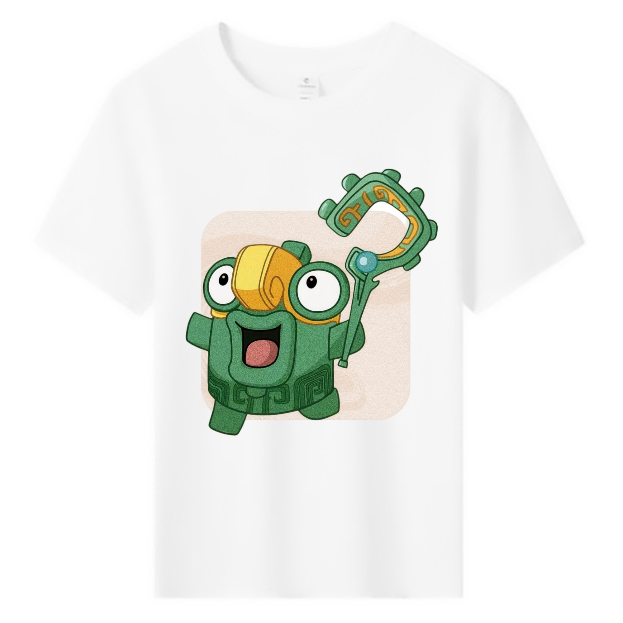 （画像用） Ne Zha 2 ナタ 魔童の大暴れ 綿100％キッズTシャツ（フロントプリント）
