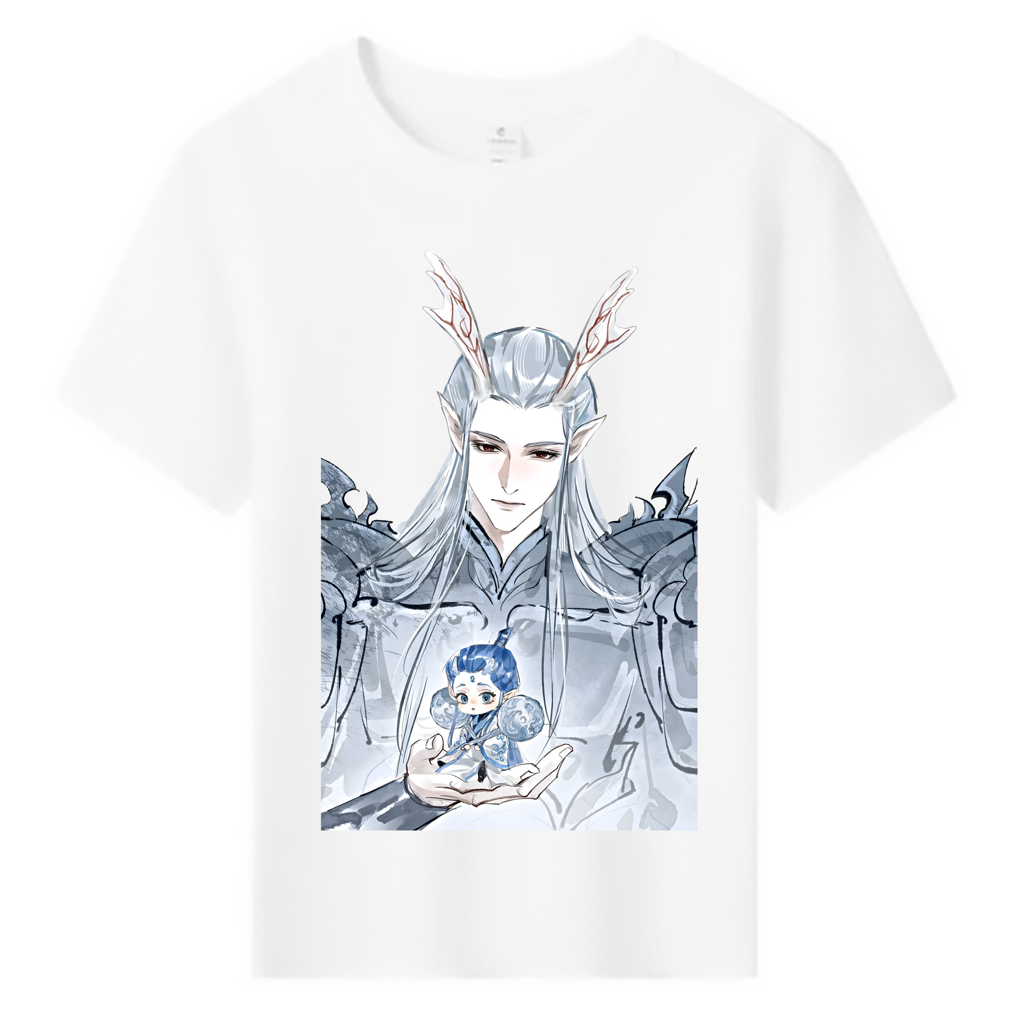 （画像用） Ne Zha 2 ナタ 魔童の大暴れ 綿100％キッズTシャツ（フロントプリント）