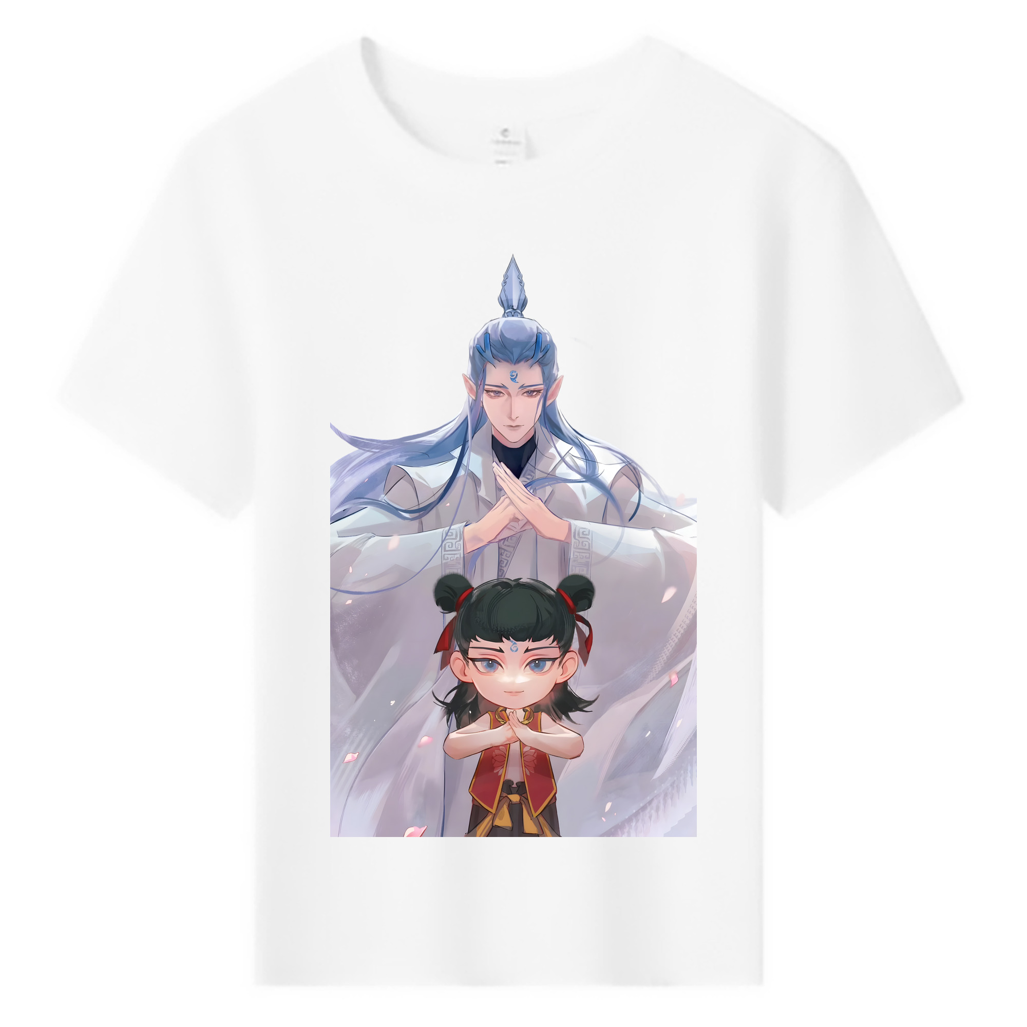 （画像用） Ne Zha 2 ナタ 魔童の大暴れ 綿100％キッズTシャツ（フロントプリント）