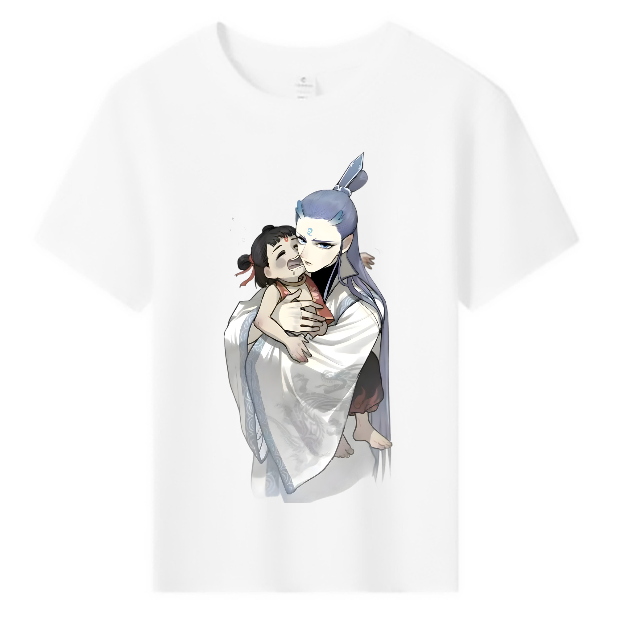 （画像用） Ne Zha 2 ナタ 魔童の大暴れ 綿100％キッズTシャツ（フロントプリント）
