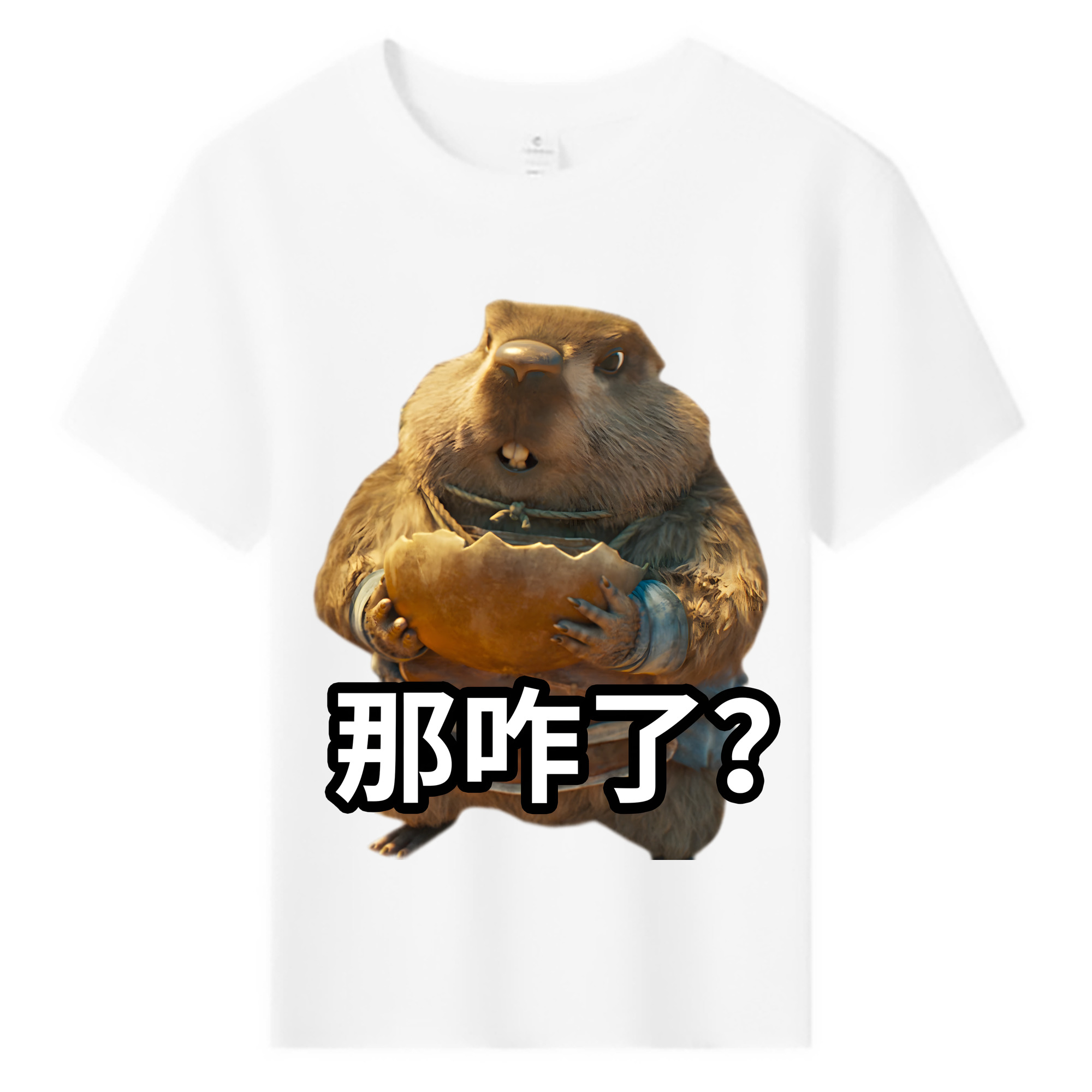 （画像用） Ne Zha 2 ナタ 魔童の大暴れ 綿100％キッズTシャツ（フロントプリント）