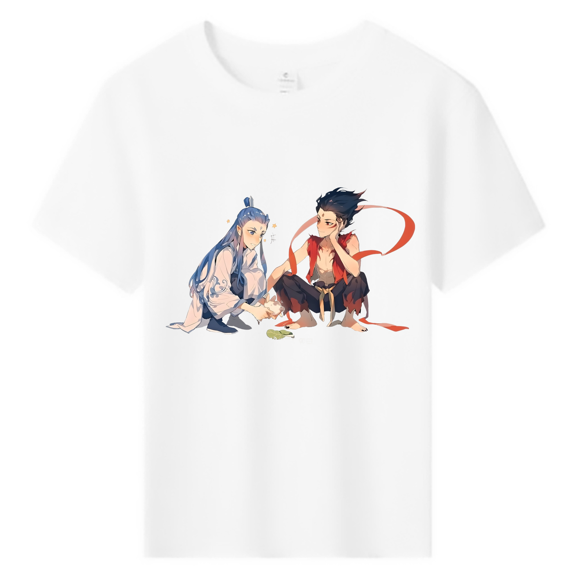 （画像用） Ne Zha 2 ナタ 魔童の大暴れ 綿100％キッズTシャツ（フロントプリント）