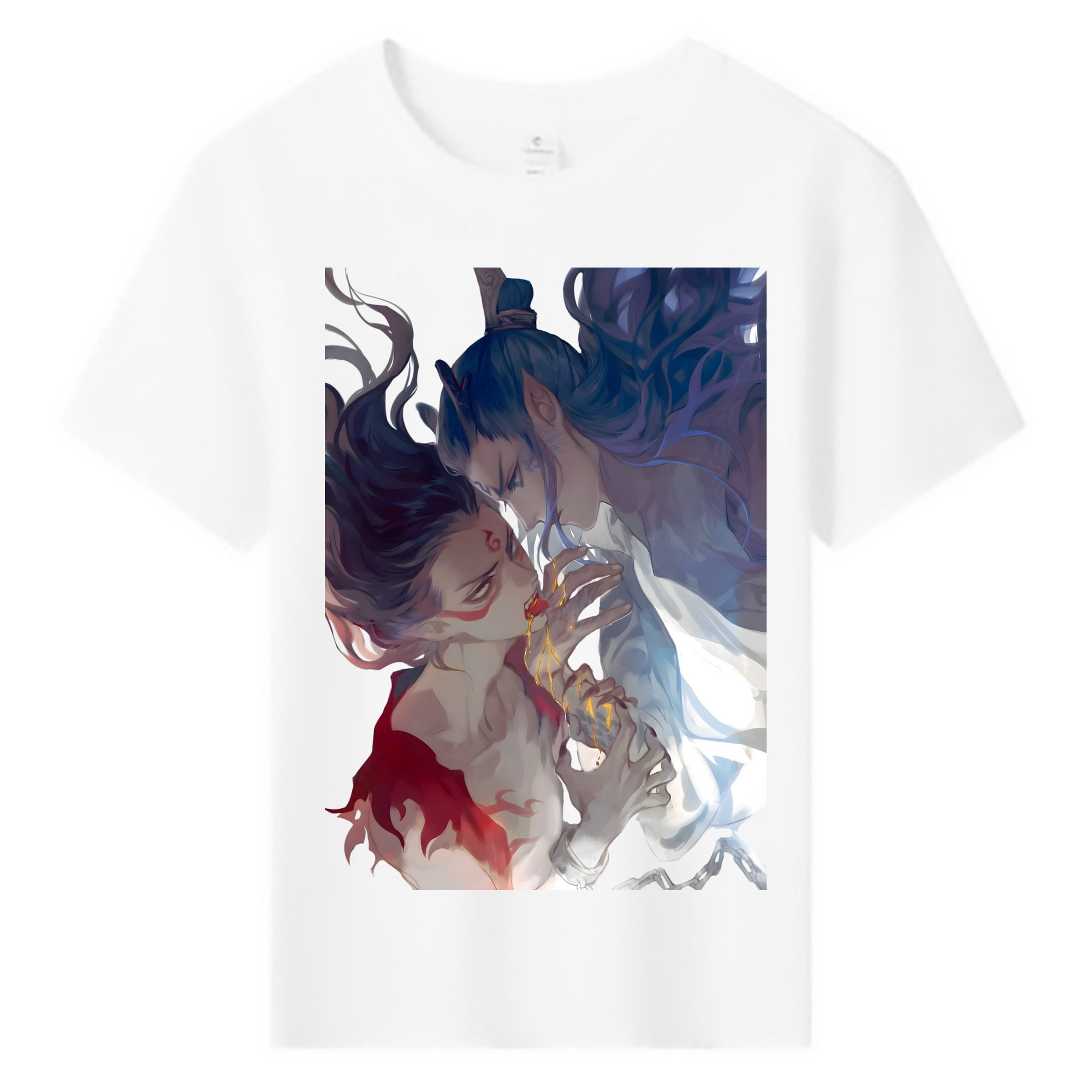 （画像用） Ne Zha 2 ナタ 魔童の大暴れ 綿100％キッズTシャツ（フロントプリント）