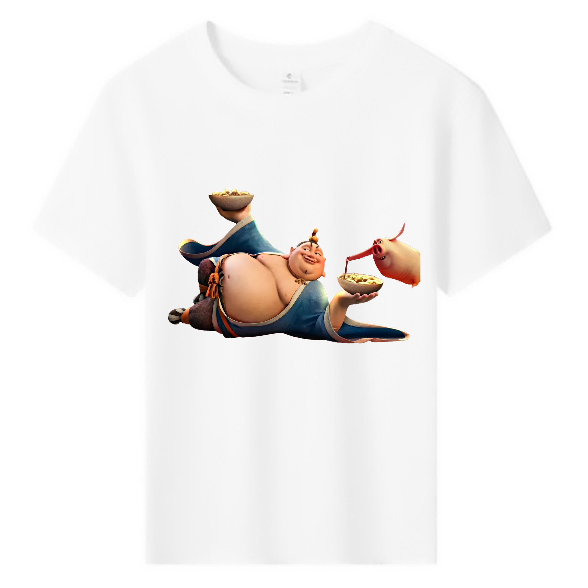 （画像用） Ne Zha 2 ナタ 魔童の大暴れ 綿100％キッズTシャツ（フロントプリント）