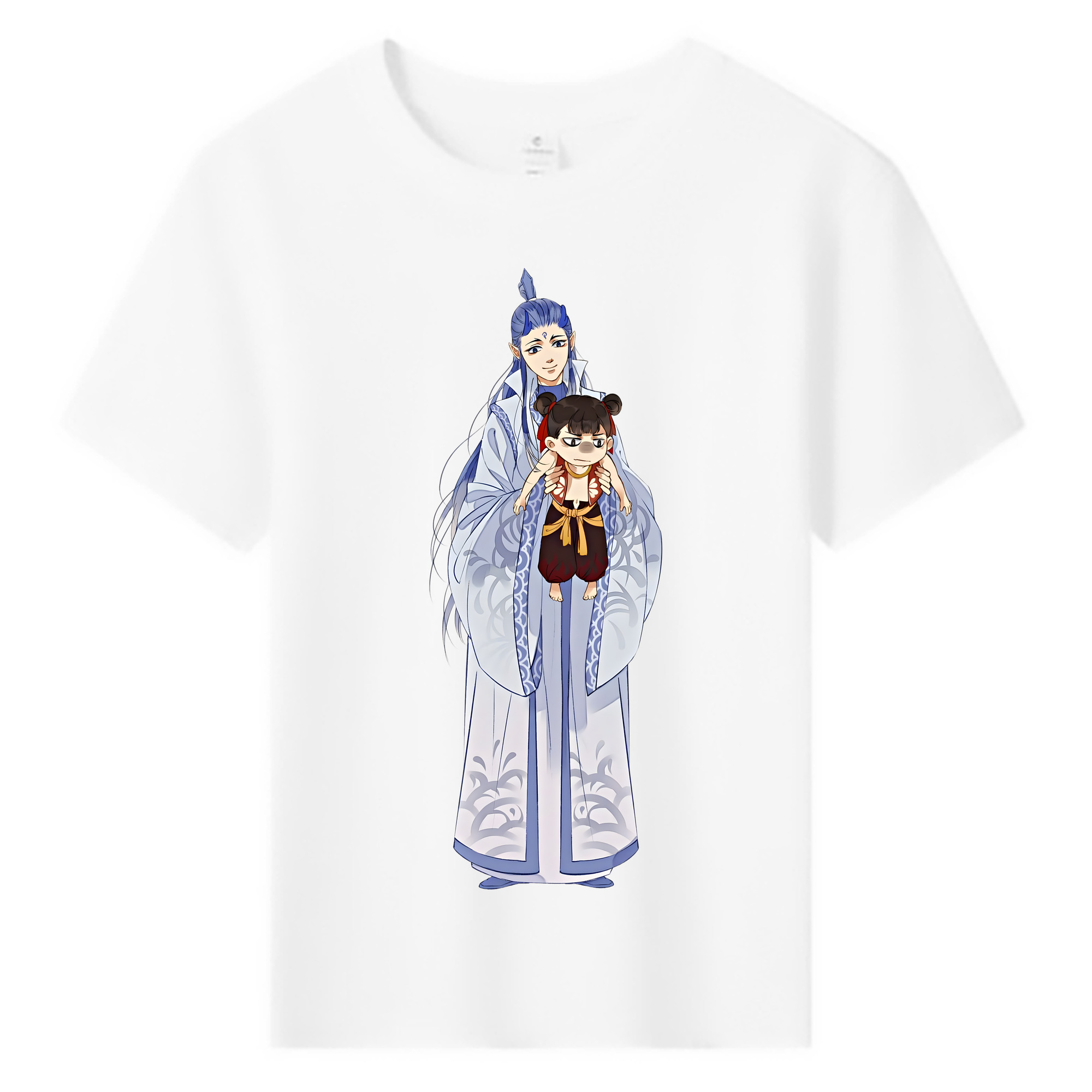 （画像用） Ne Zha 2 ナタ 魔童の大暴れ 綿100％キッズTシャツ（フロントプリント）
