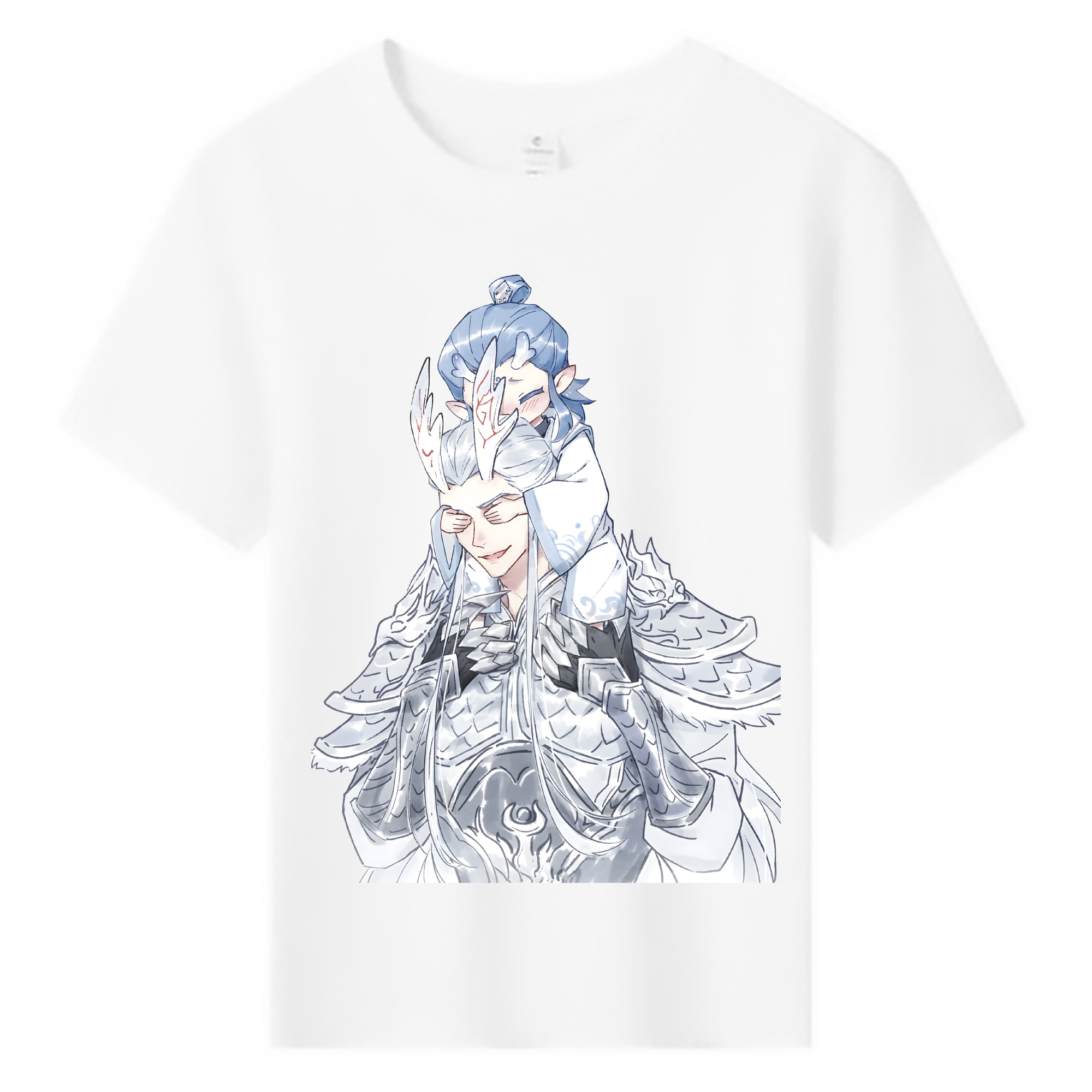 （画像用） Ne Zha 2 ナタ 魔童の大暴れ 綿100％キッズTシャツ（フロントプリント）