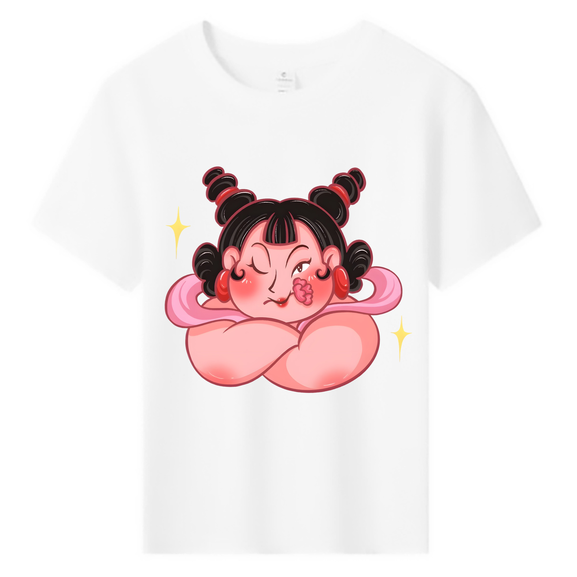 （画像用） Ne Zha 2 ナタ 魔童の大暴れ 綿100％キッズTシャツ（フロントプリント）