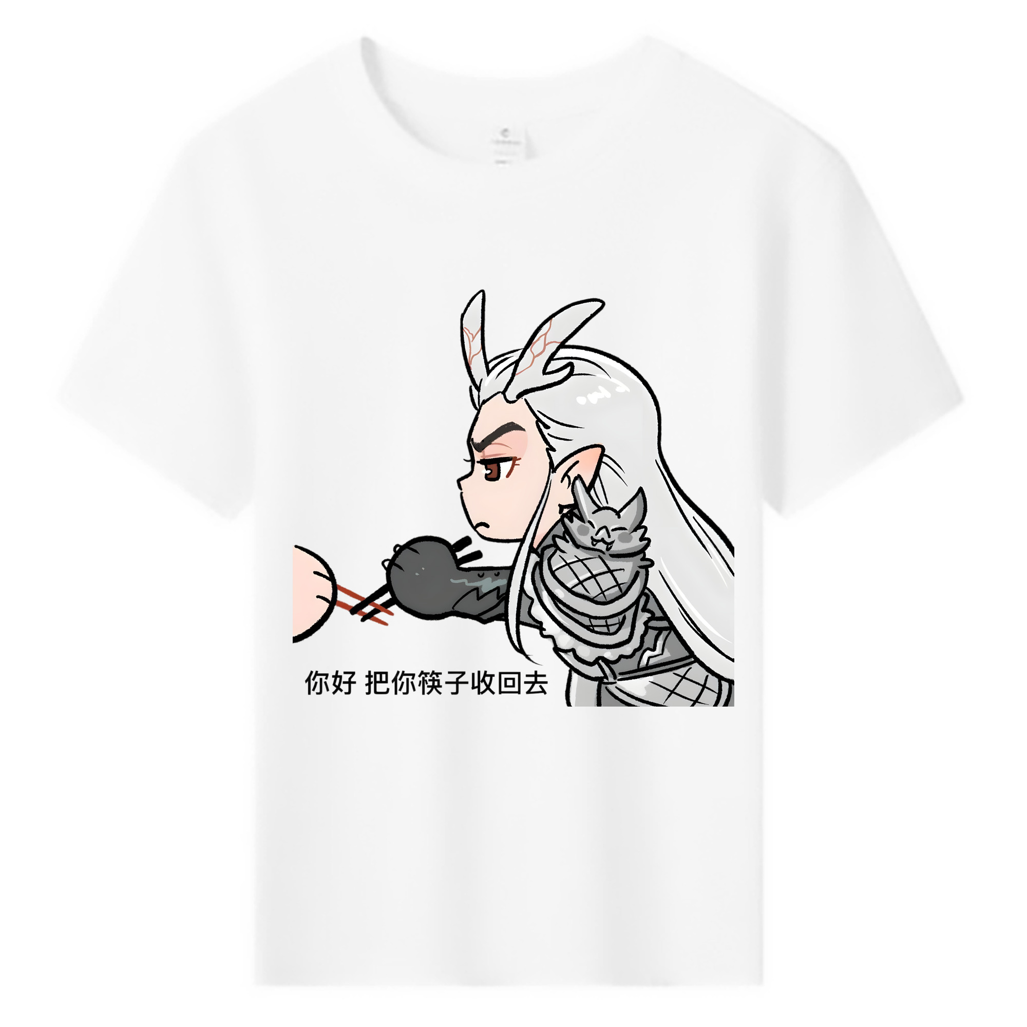 （画像用） Ne Zha 2 ナタ 魔童の大暴れ 綿100％キッズTシャツ（フロントプリント）