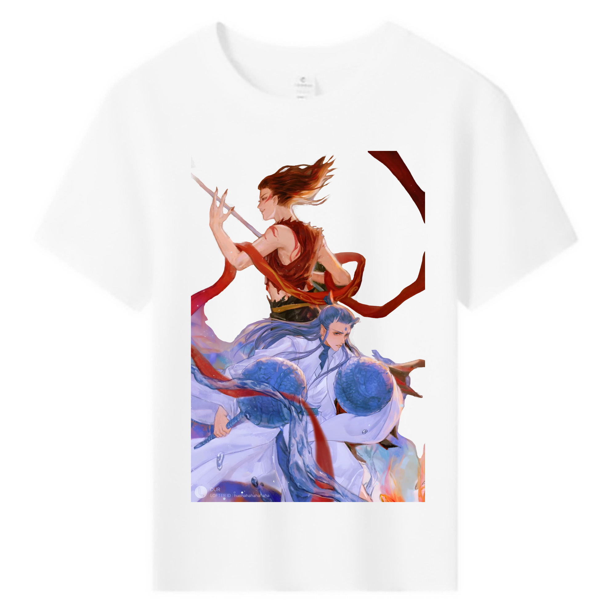 （画像用） Ne Zha 2 ナタ 魔童の大暴れ 綿100％キッズTシャツ（フロントプリント）