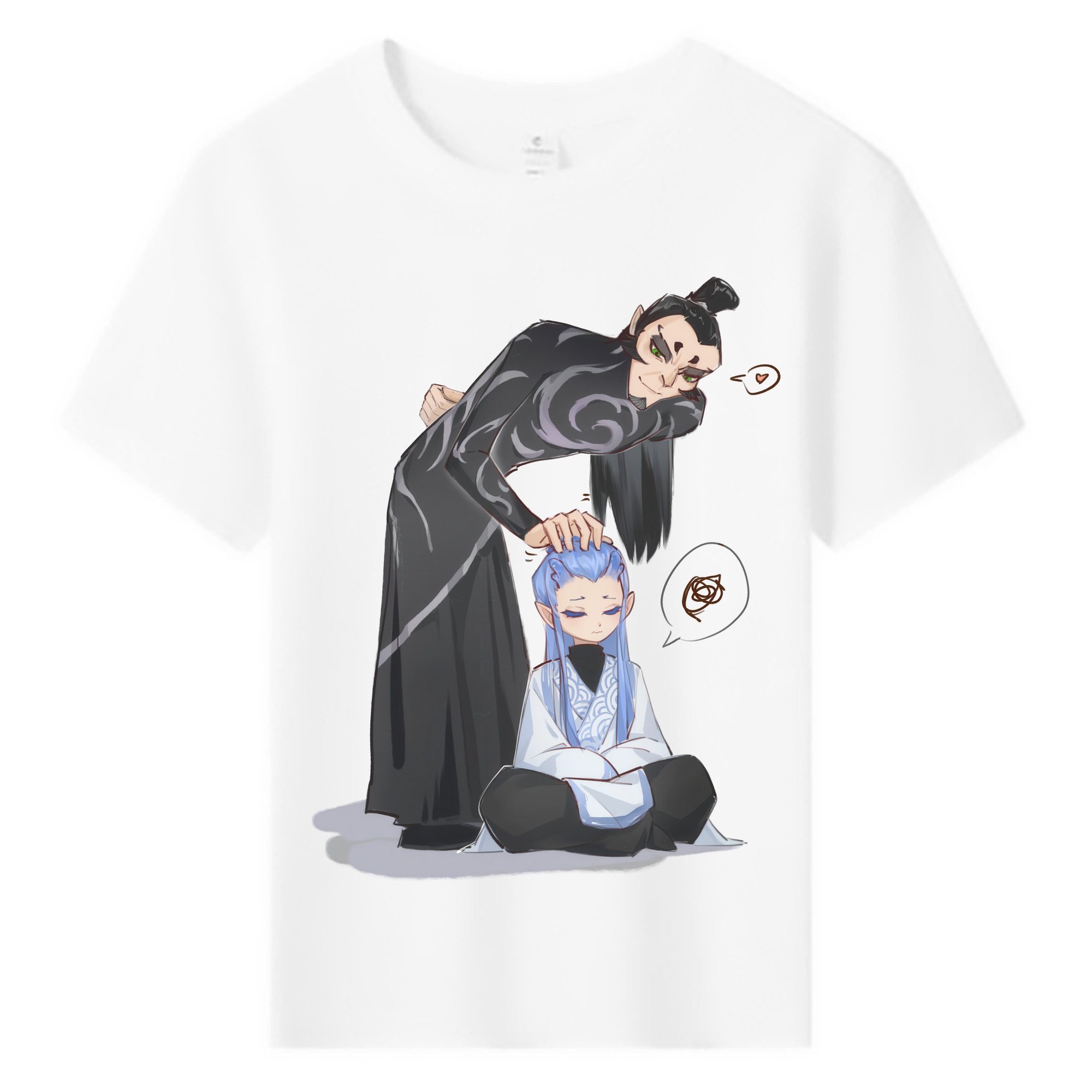 （画像用） Ne Zha 2 ナタ 魔童の大暴れ 綿100％キッズTシャツ（フロントプリント）