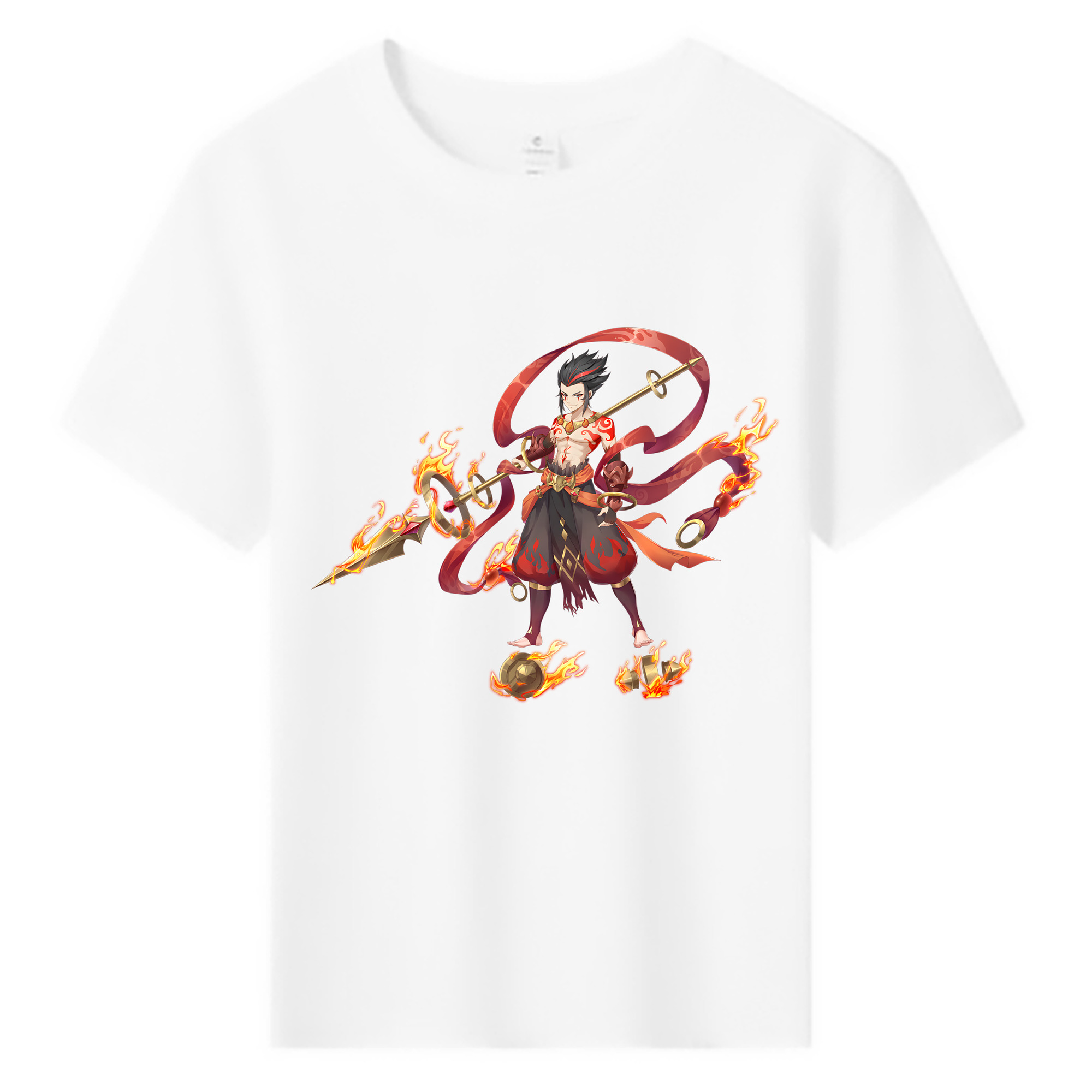 （画像用） Ne Zha 2 ナタ 魔童の大暴れ 綿100％キッズTシャツ（フロントプリント）