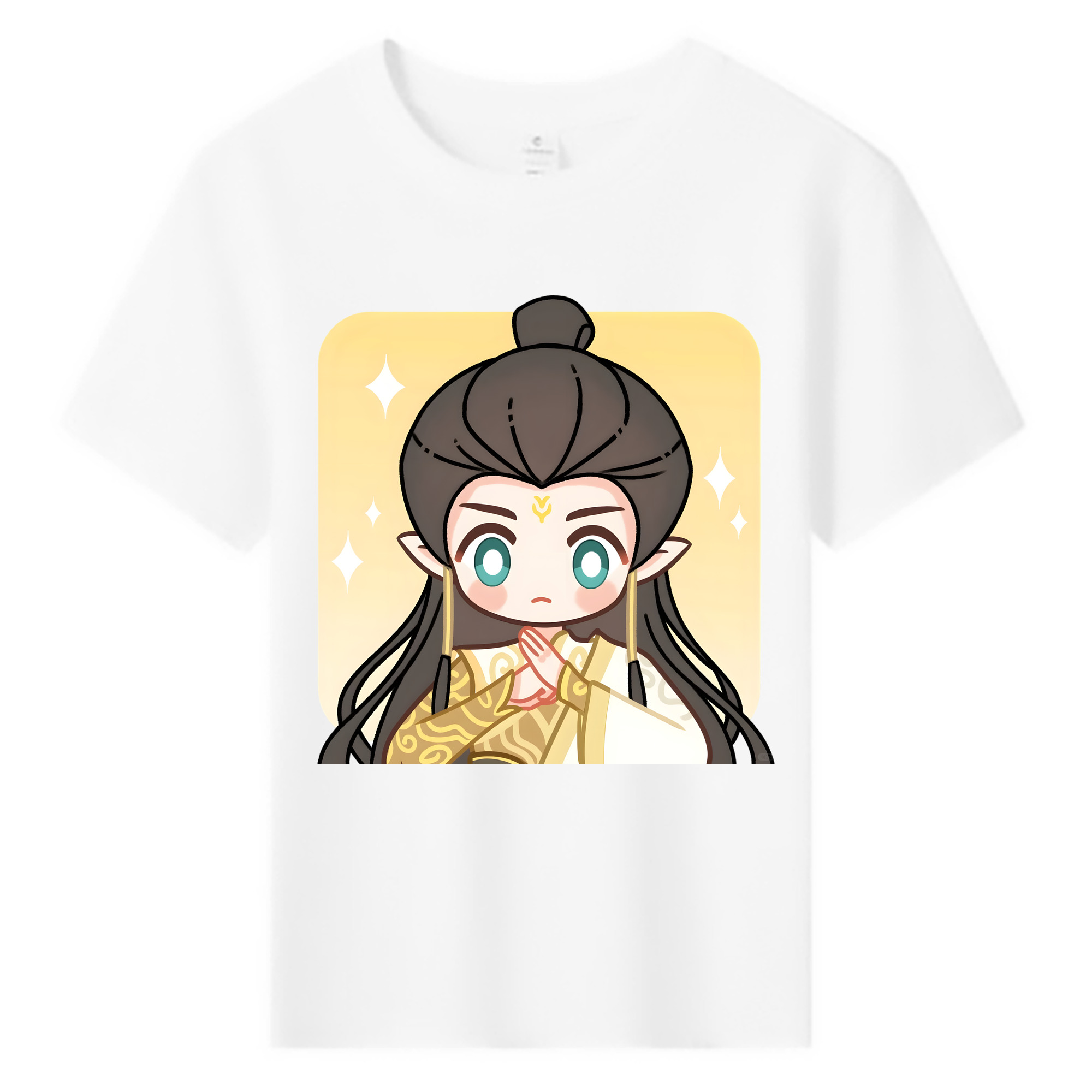 （画像用） Ne Zha 2 ナタ 魔童の大暴れ 綿100％キッズTシャツ（フロントプリント）