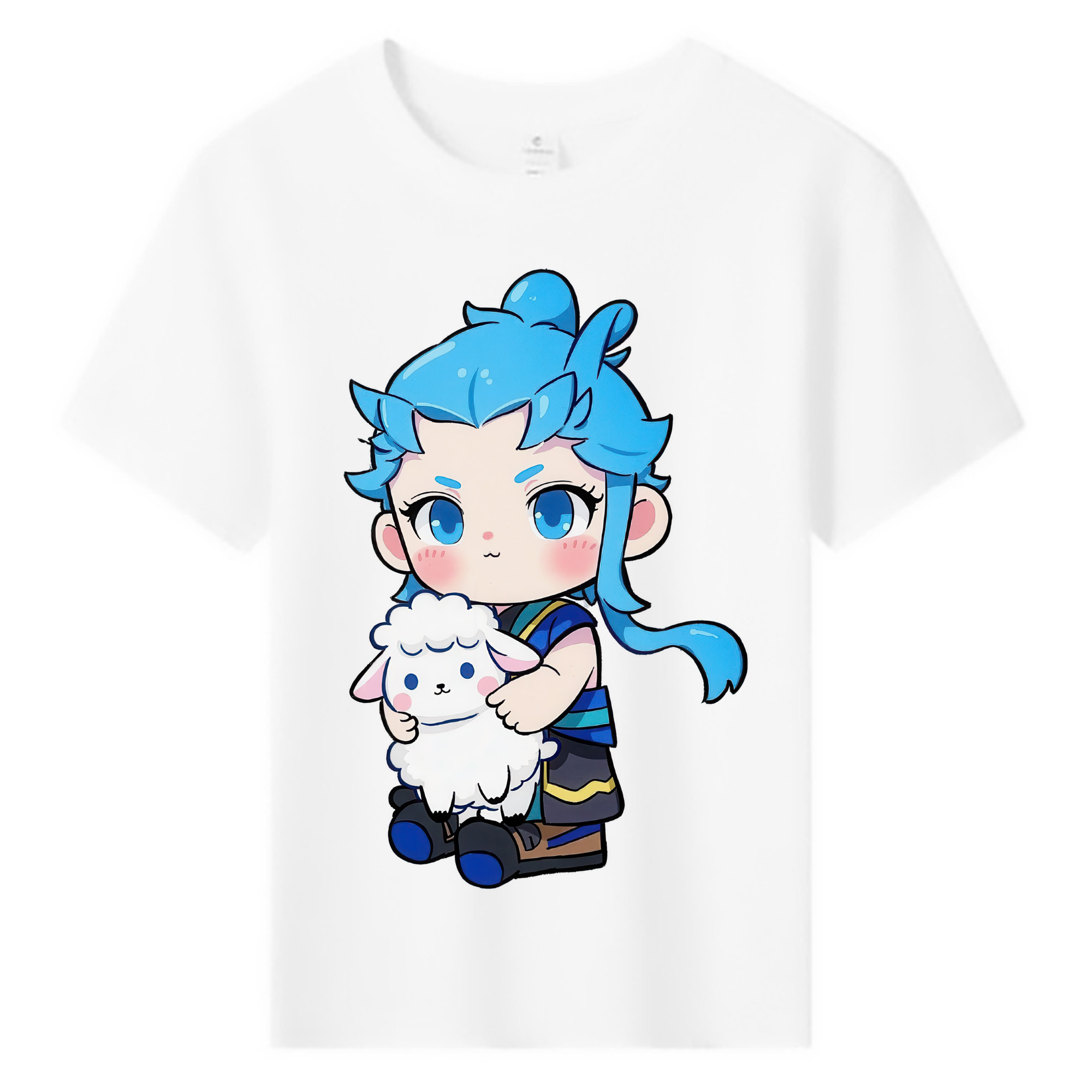 （画像用） Ne Zha 2 ナタ 魔童の大暴れ 綿100％キッズTシャツ（フロントプリント）