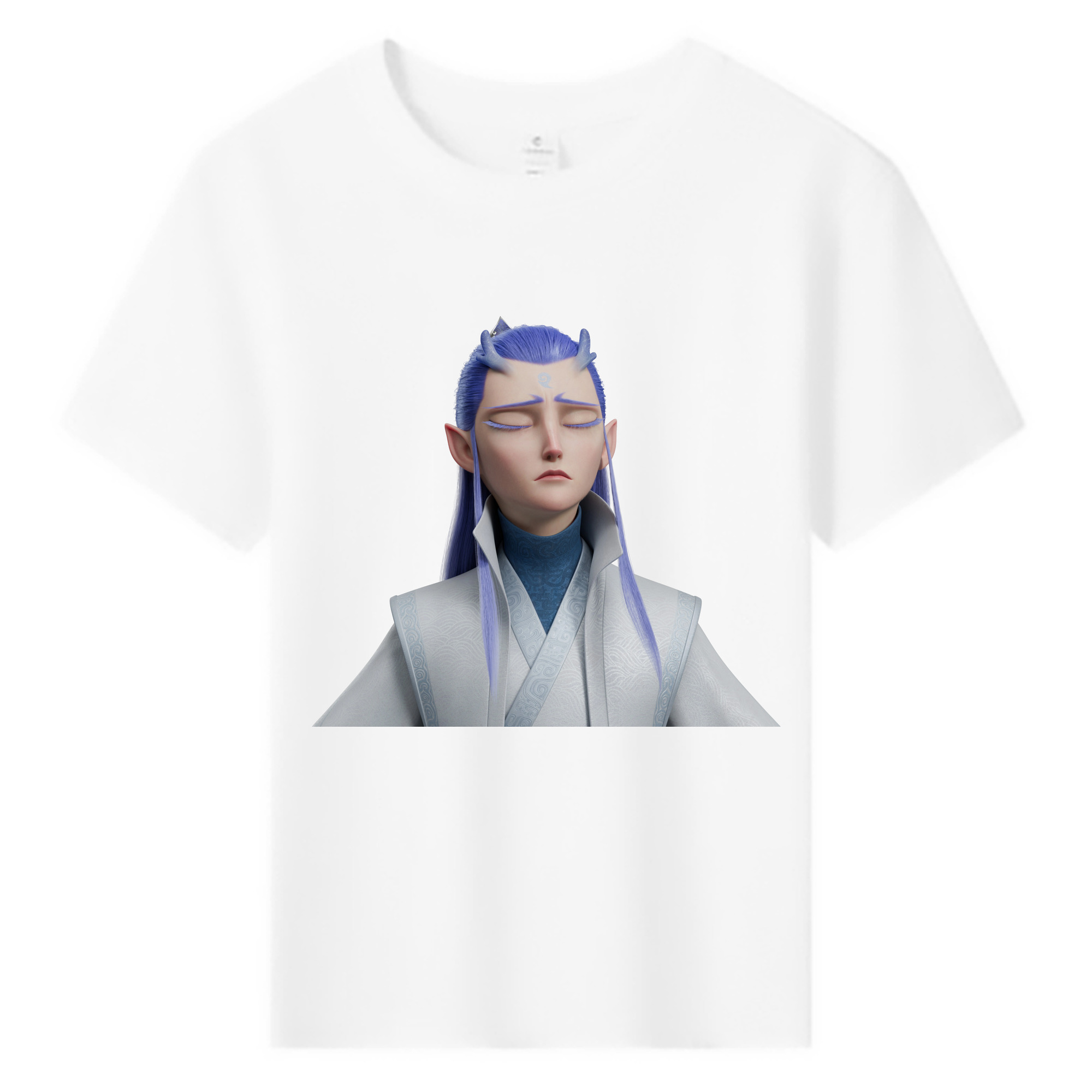 （画像用） Ne Zha 2 ナタ 魔童の大暴れ 綿100％キッズTシャツ（フロントプリント）