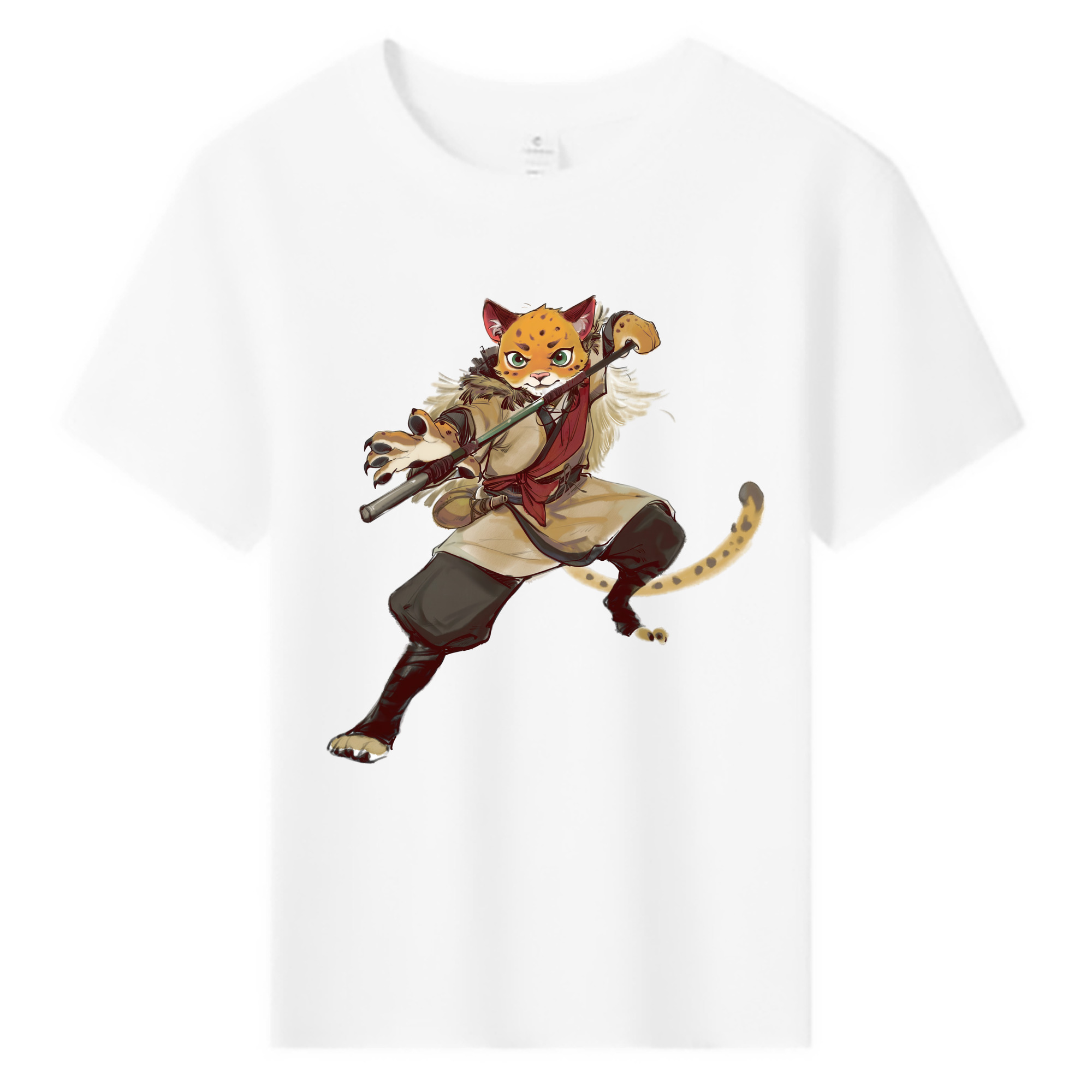 （画像用） Ne Zha 2 ナタ 魔童の大暴れ 綿100％キッズTシャツ（フロントプリント）