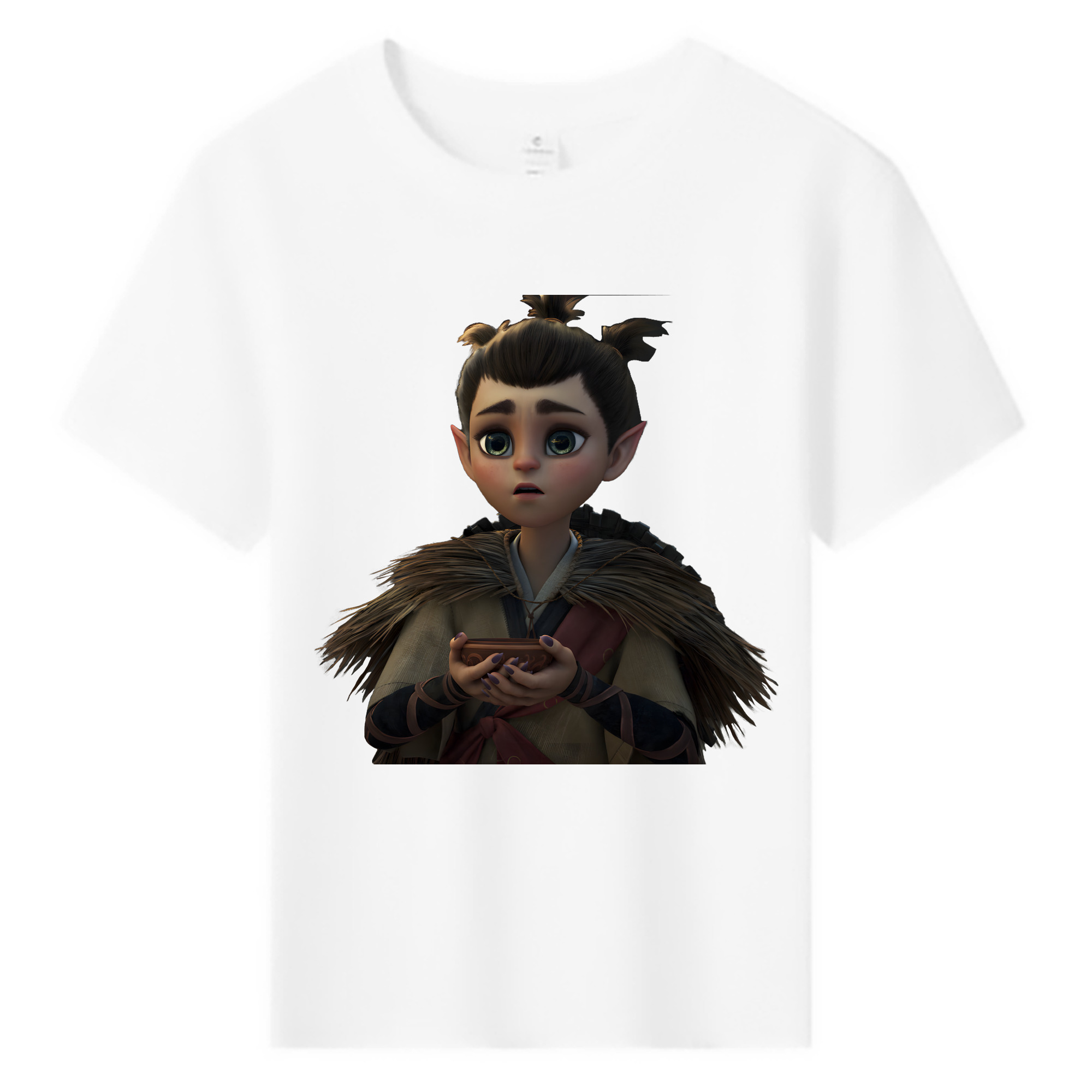 （画像用） Ne Zha 2 ナタ 魔童の大暴れ 綿100％キッズTシャツ（フロントプリント）