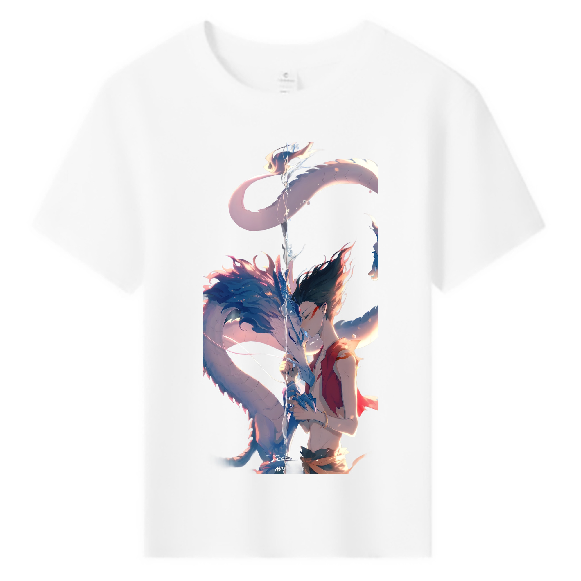 （画像用） Ne Zha 2 ナタ 魔童の大暴れ 綿100％キッズTシャツ（フロントプリント）