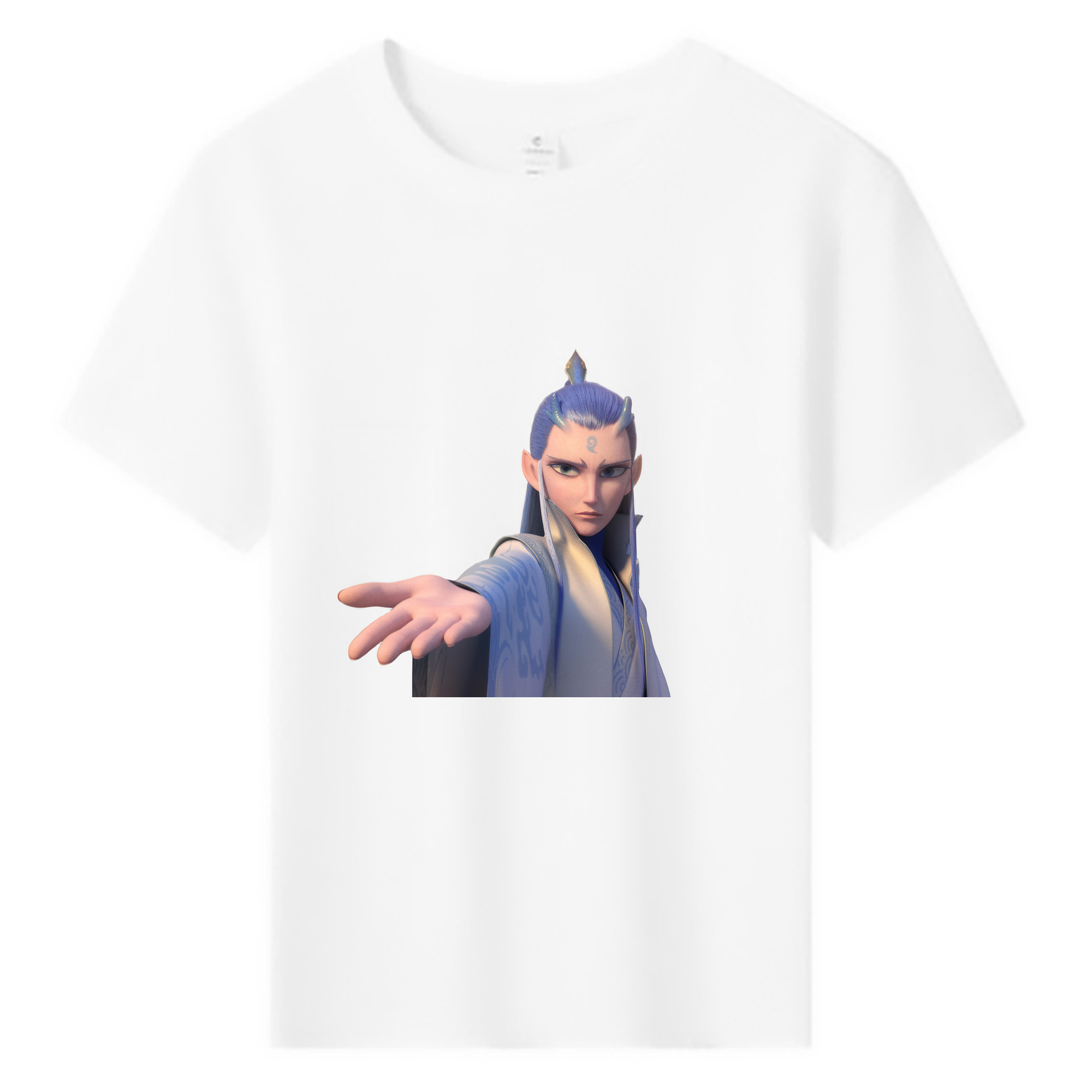 （画像用） Ne Zha 2 ナタ 魔童の大暴れ 綿100％キッズTシャツ（フロントプリント）