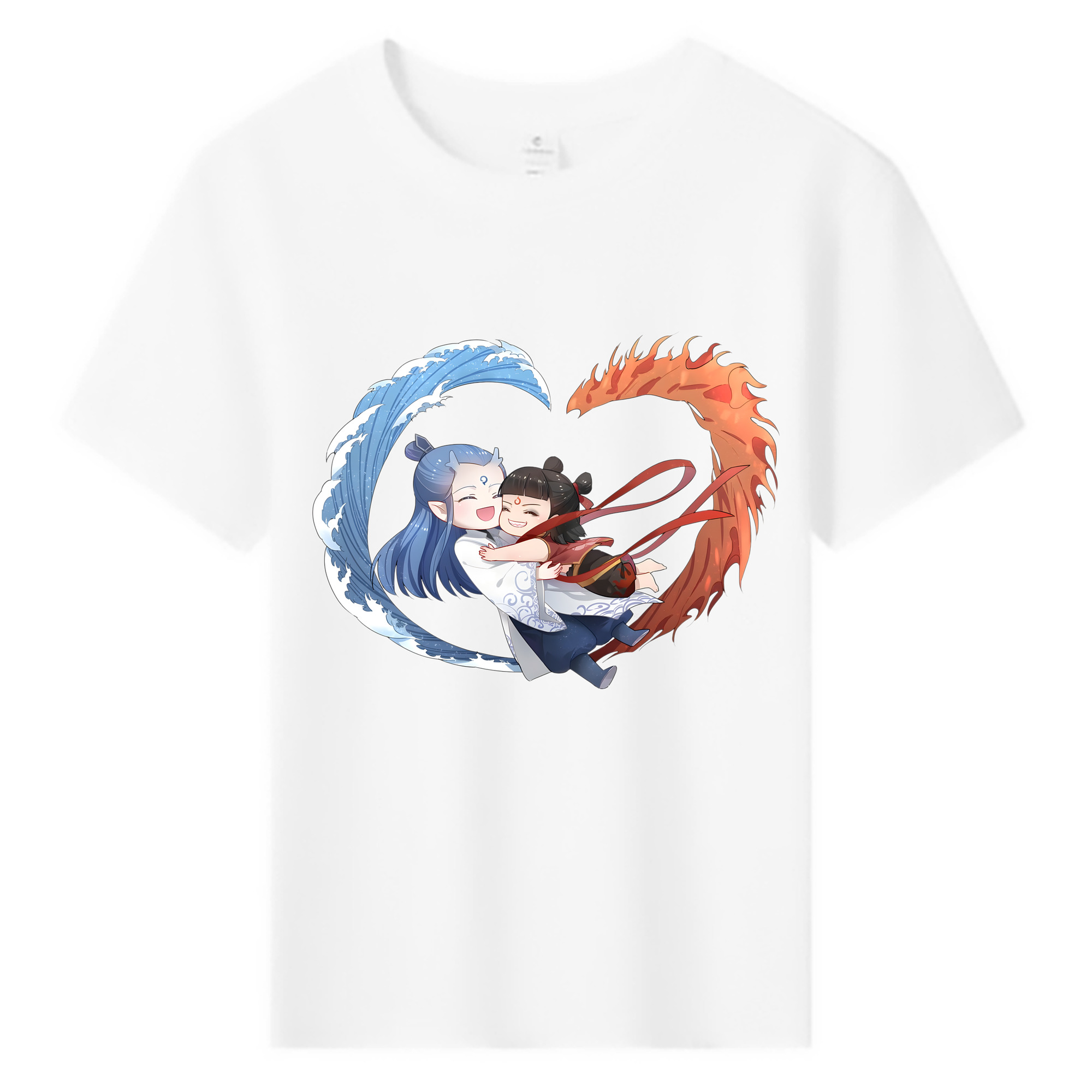 （画像用） Ne Zha 2 ナタ 魔童の大暴れ 綿100％キッズTシャツ（フロントプリント）