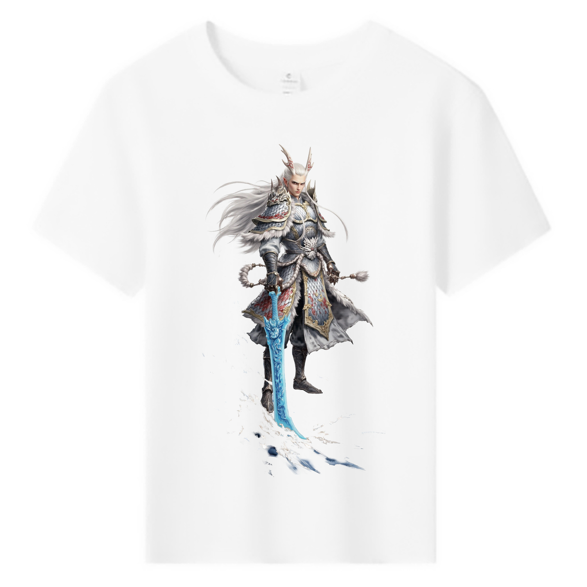 （画像用） Ne Zha 2 ナタ 魔童の大暴れ 綿100％キッズTシャツ（フロントプリント）