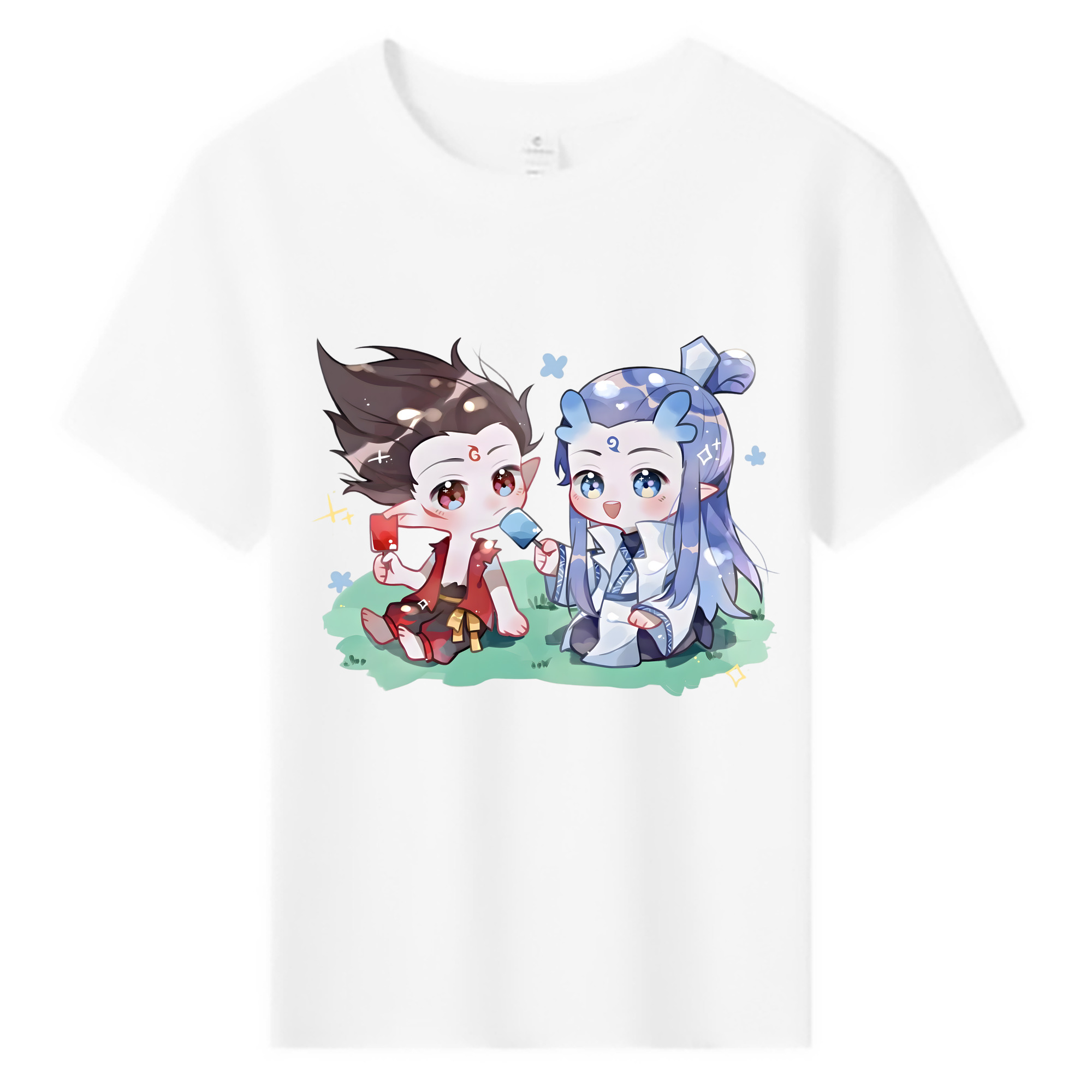 （画像用） Ne Zha 2 ナタ 魔童の大暴れ 綿100％キッズTシャツ（フロントプリント）