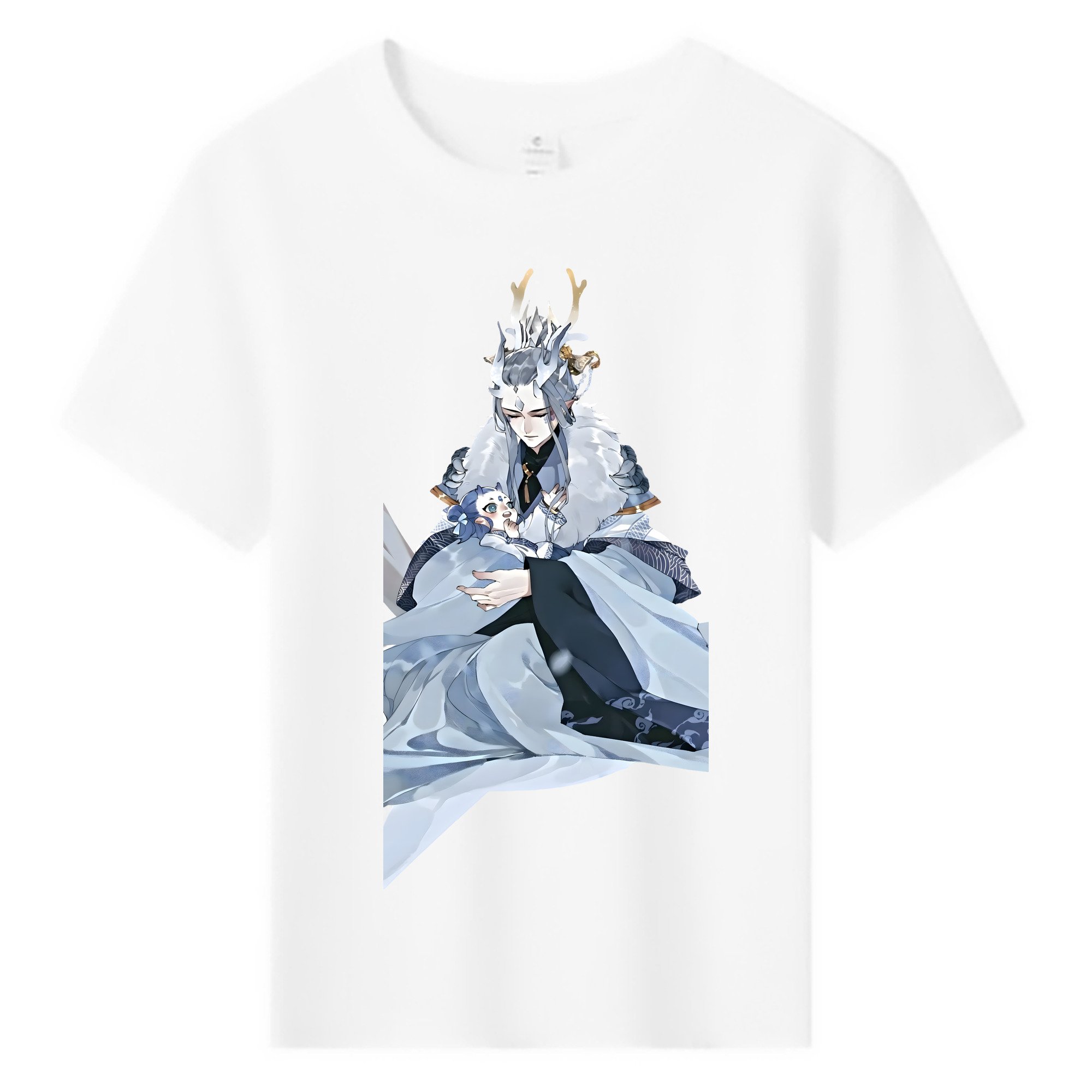 （画像用） Ne Zha 2 ナタ 魔童の大暴れ 綿100％キッズTシャツ（フロントプリント）