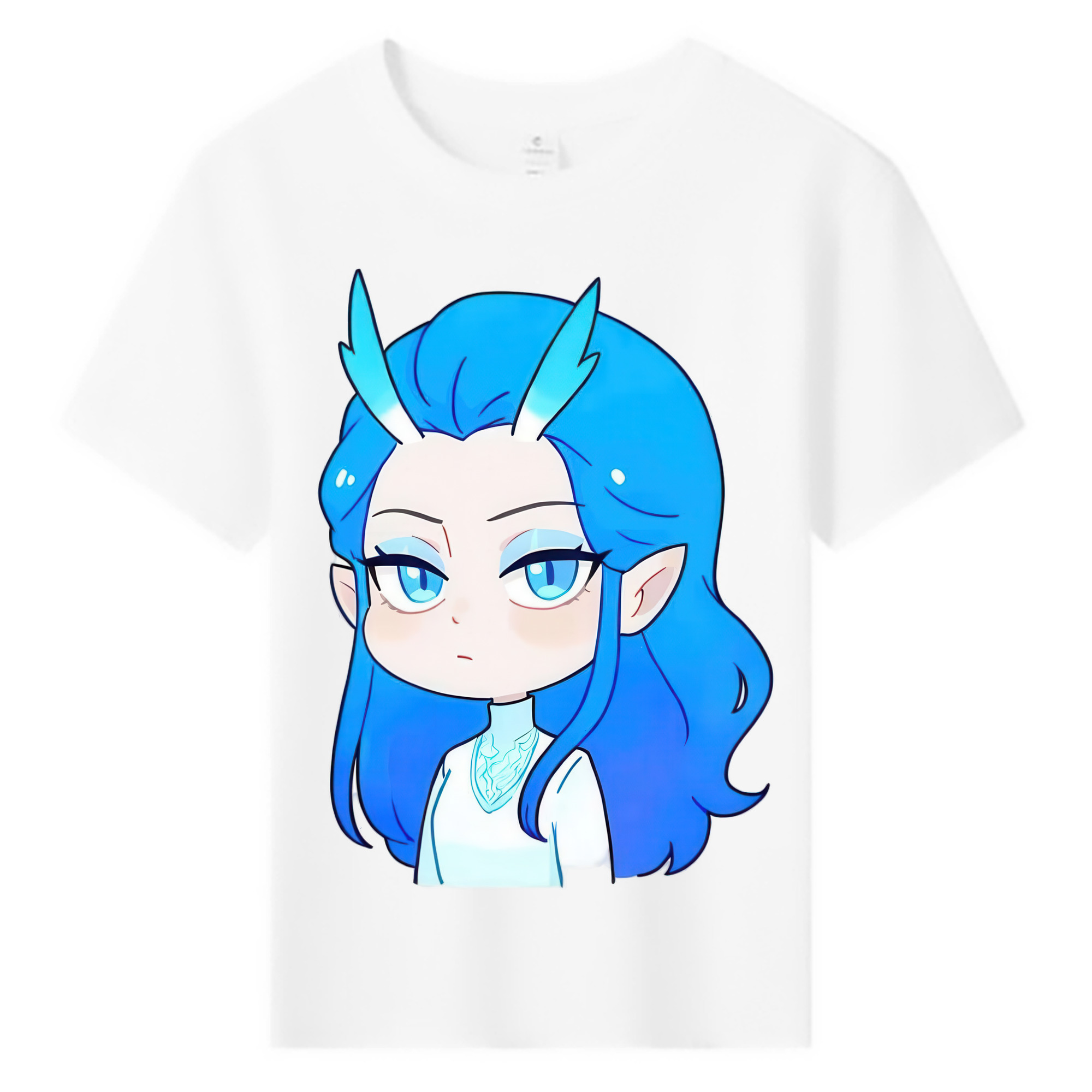 （画像用） Ne Zha 2 ナタ 魔童の大暴れ 綿100％キッズTシャツ（フロントプリント）