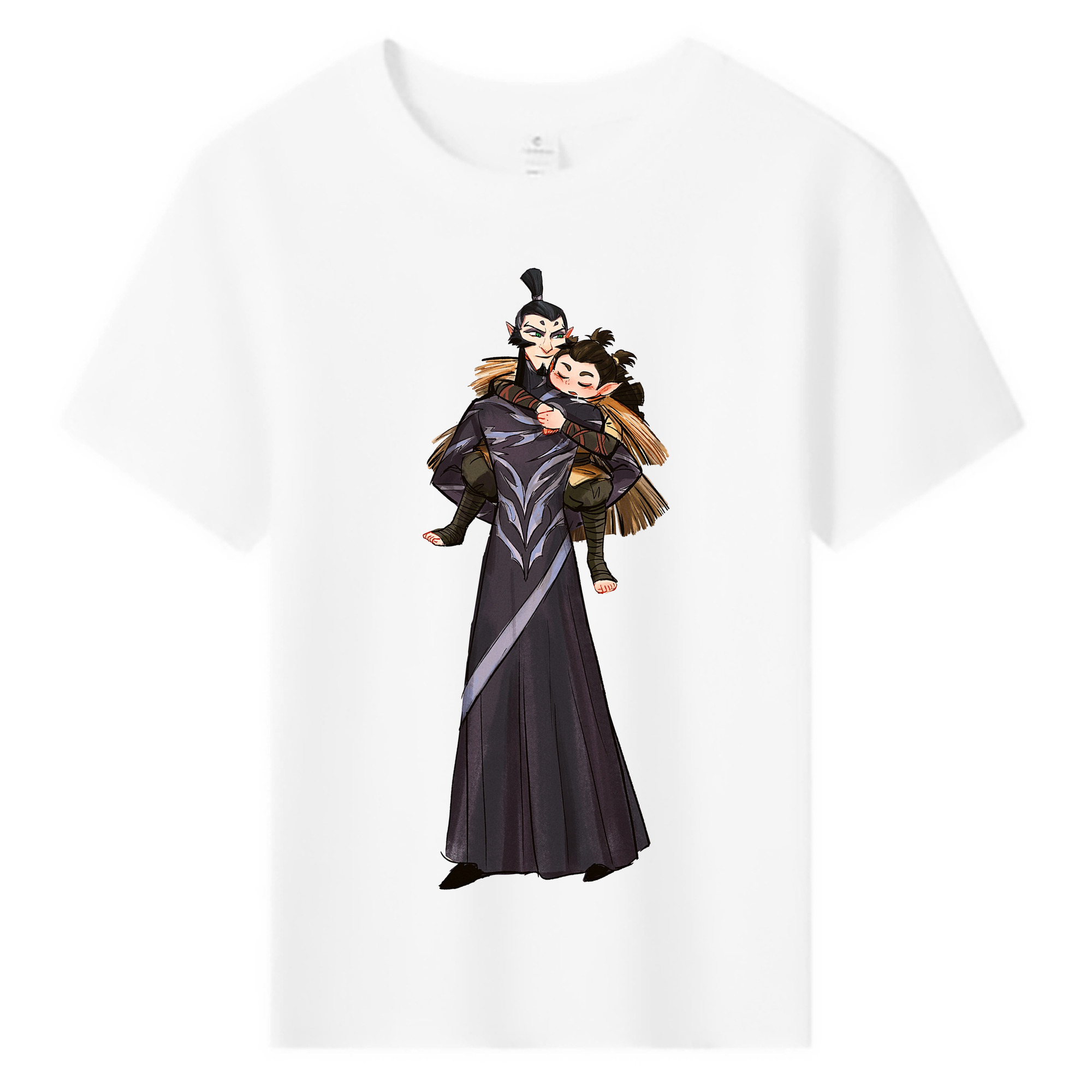 （画像用） Ne Zha 2 ナタ 魔童の大暴れ 綿100％キッズTシャツ（フロントプリント）