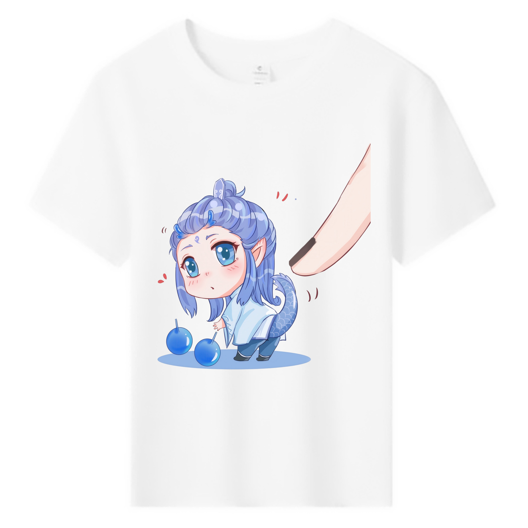 （画像用） Ne Zha 2 ナタ 魔童の大暴れ 綿100％キッズTシャツ（フロントプリント）