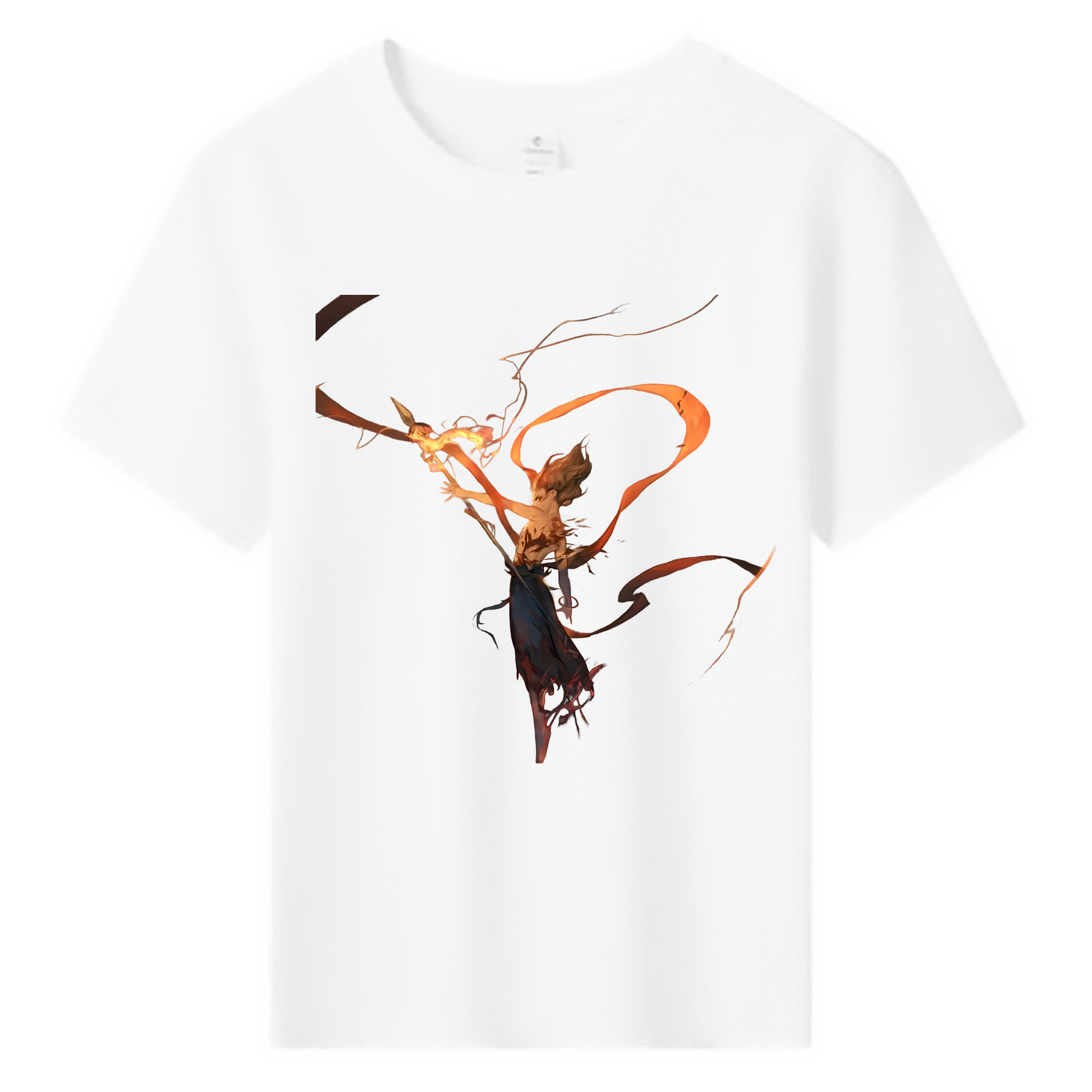 （画像用） Ne Zha 2 ナタ 魔童の大暴れ 綿100％キッズTシャツ（フロントプリント）