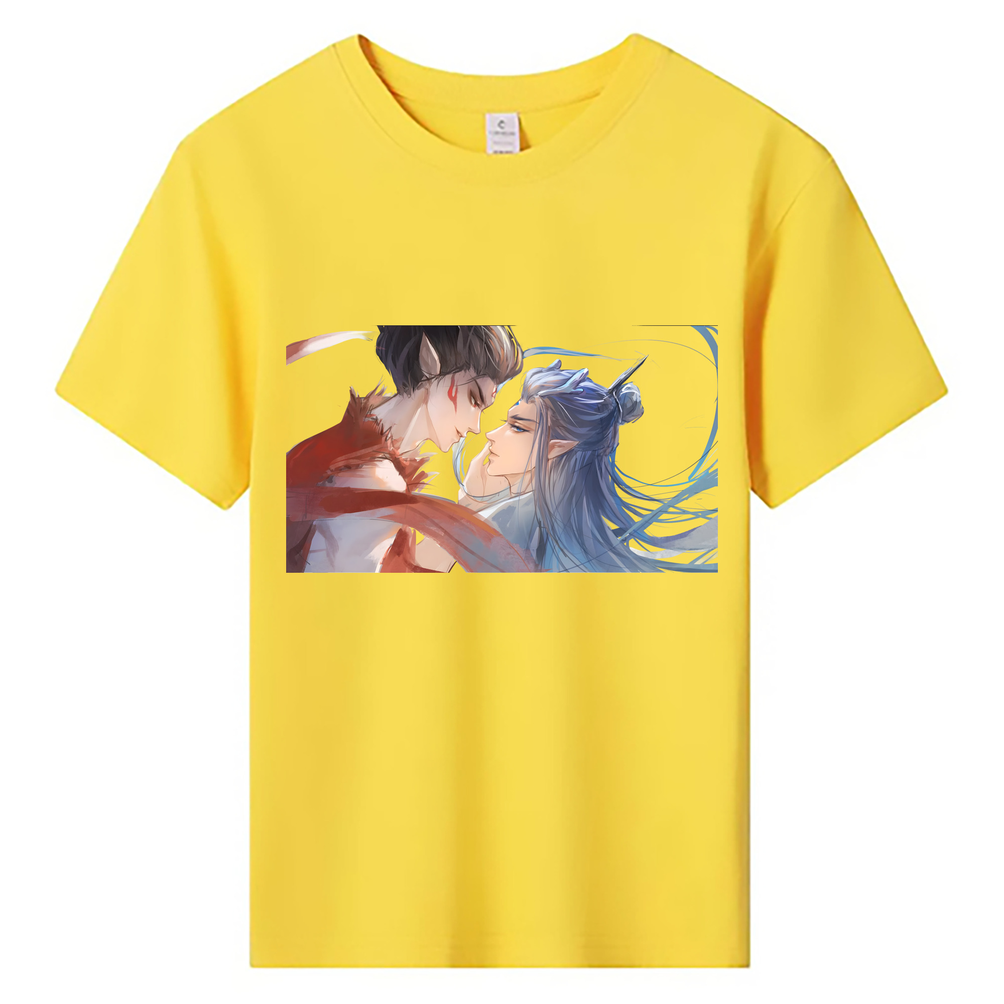 （画像用） Ne Zha 2 ナタ 魔童の大暴れ 綿100％キッズTシャツ（フロントプリント）
