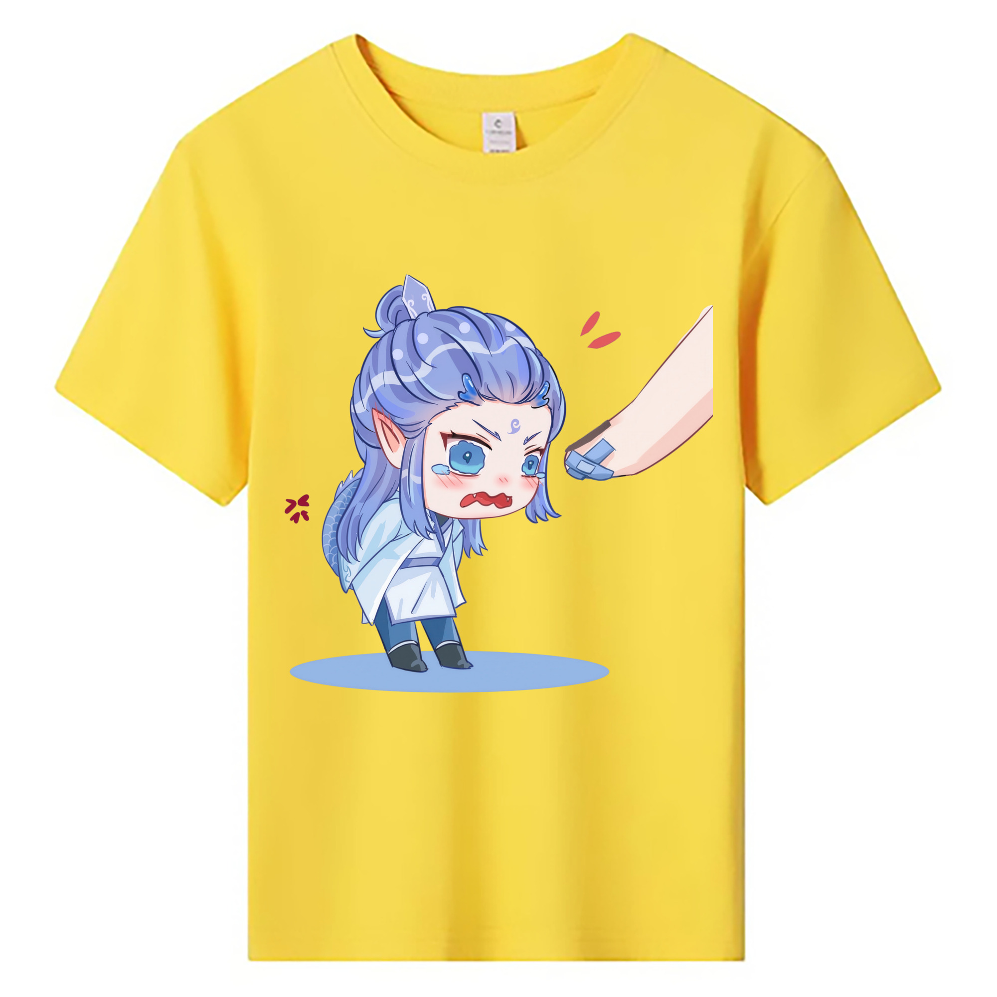 （画像用） Ne Zha 2 ナタ 魔童の大暴れ 綿100％キッズTシャツ（フロントプリント）