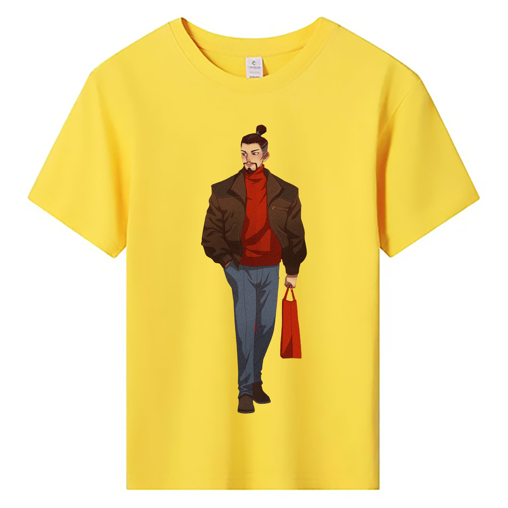 （画像用） Ne Zha 2 ナタ 魔童の大暴れ 綿100％キッズTシャツ（フロントプリント）