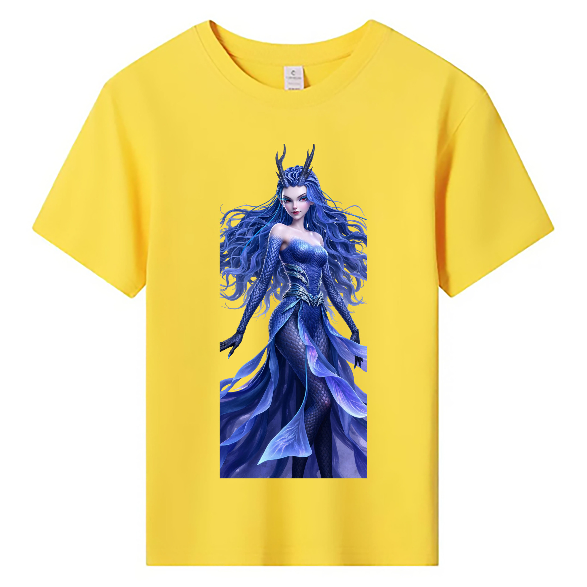 （画像用） Ne Zha 2 ナタ 魔童の大暴れ 綿100％キッズTシャツ（フロントプリント）