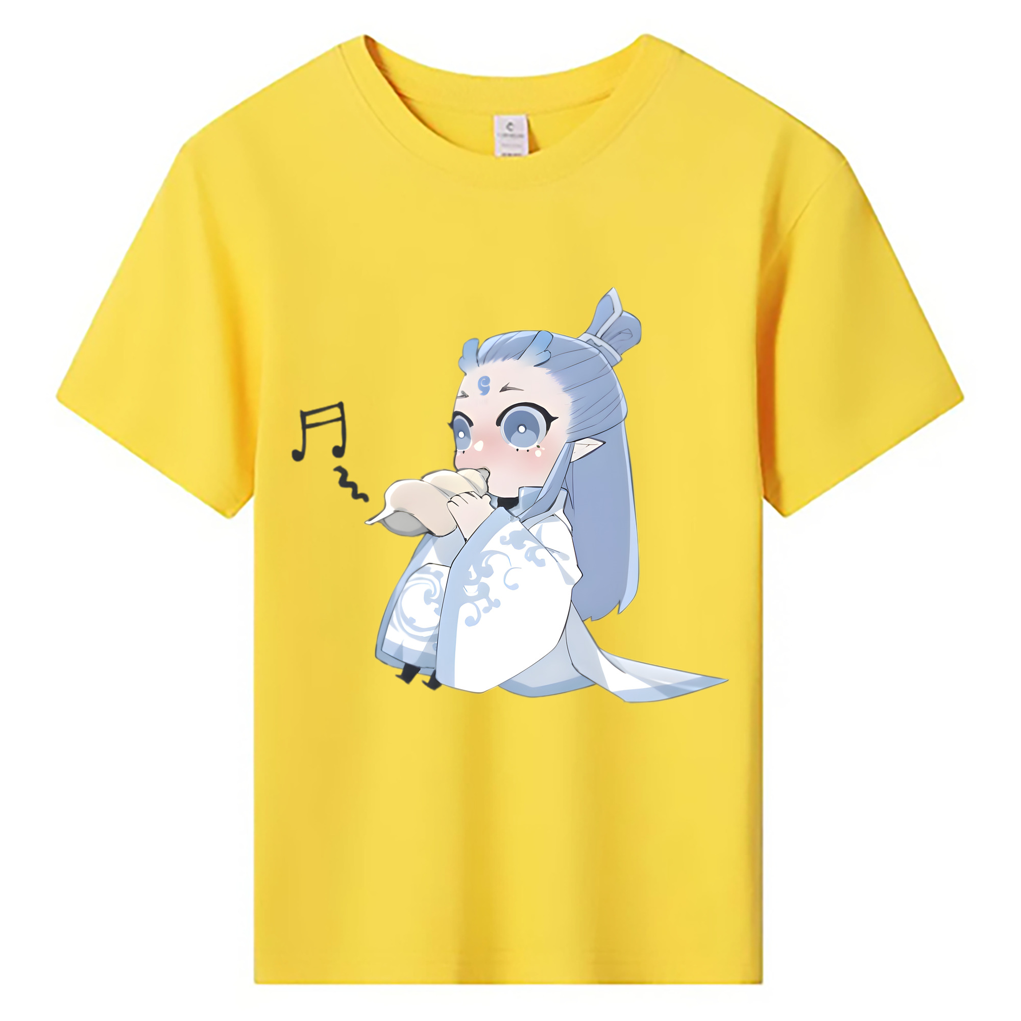（画像用） Ne Zha 2 ナタ 魔童の大暴れ 綿100％キッズTシャツ（フロントプリント）