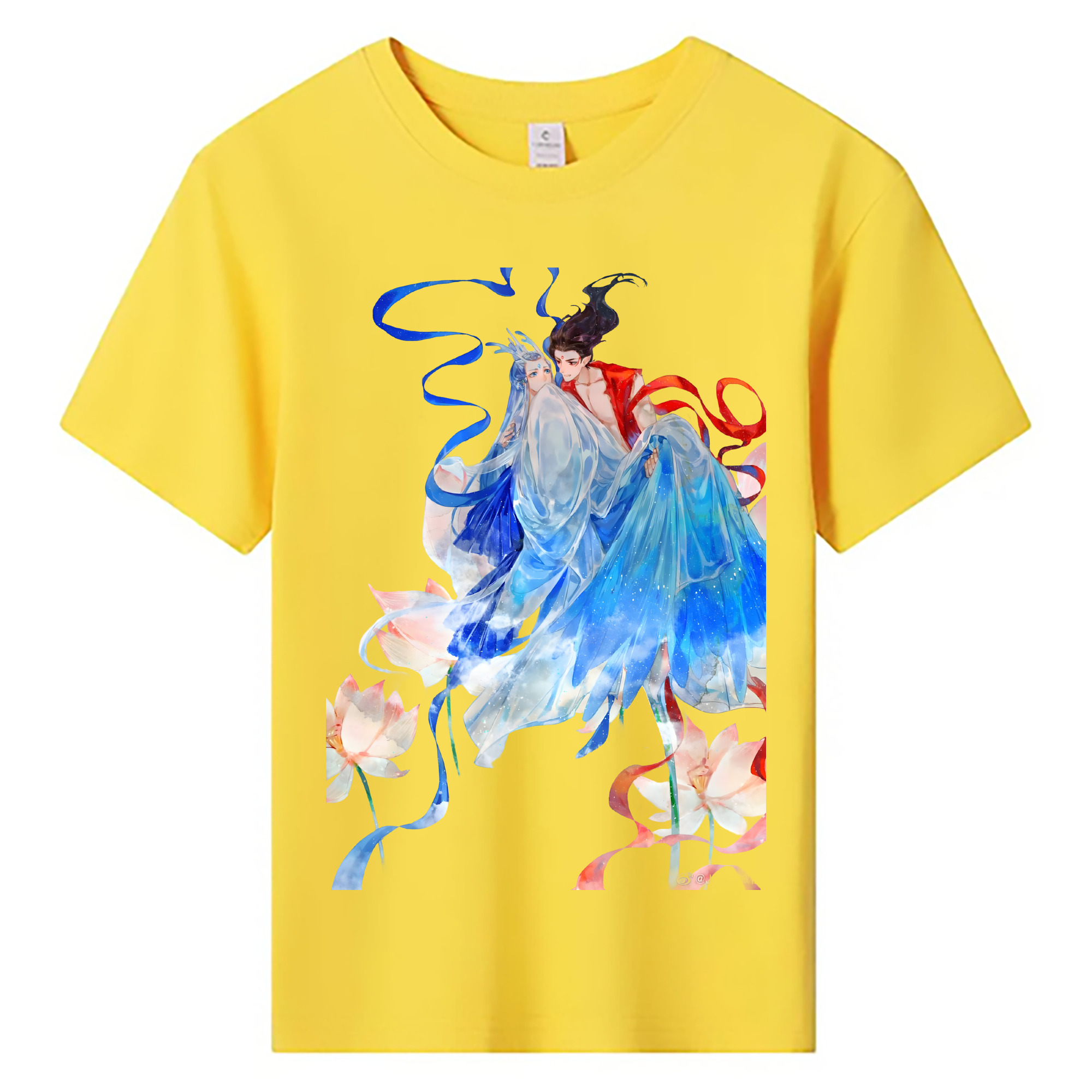 （画像用） Ne Zha 2 ナタ 魔童の大暴れ 綿100％キッズTシャツ（フロントプリント）