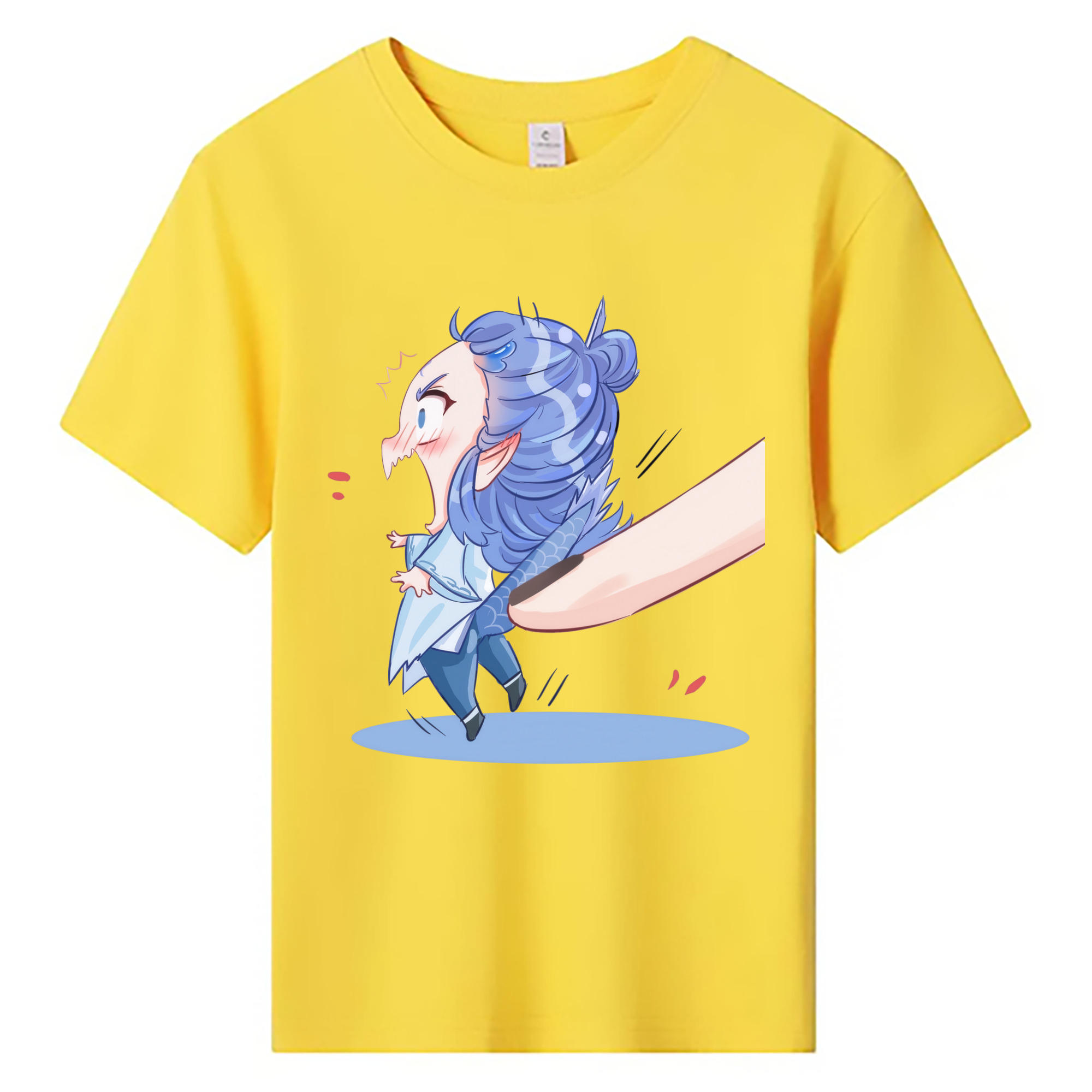 （画像用） Ne Zha 2 ナタ 魔童の大暴れ 綿100％キッズTシャツ（フロントプリント）